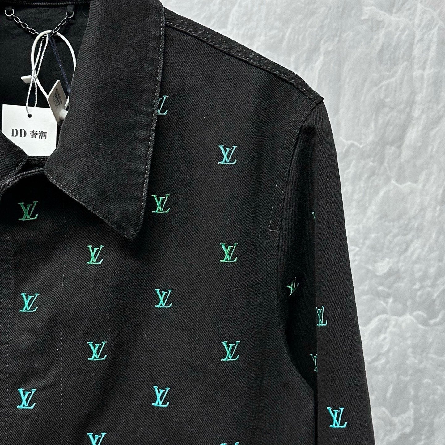 Louis Vuitton FW25 Monogram Denim Jacket — detail