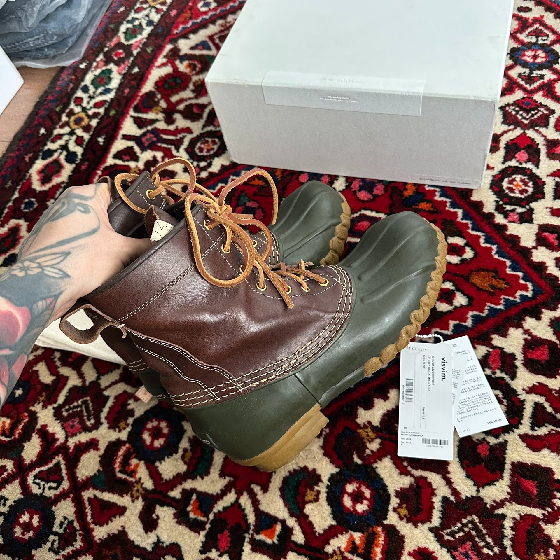 visvim DECOY DUCK Boots — label