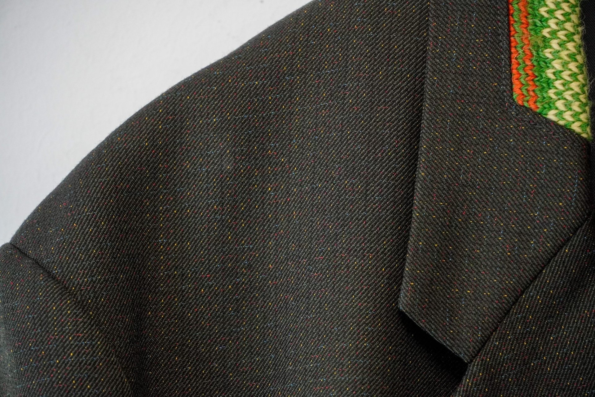 Yohji Yamamoto 95AW Knit Collar Jacket — label