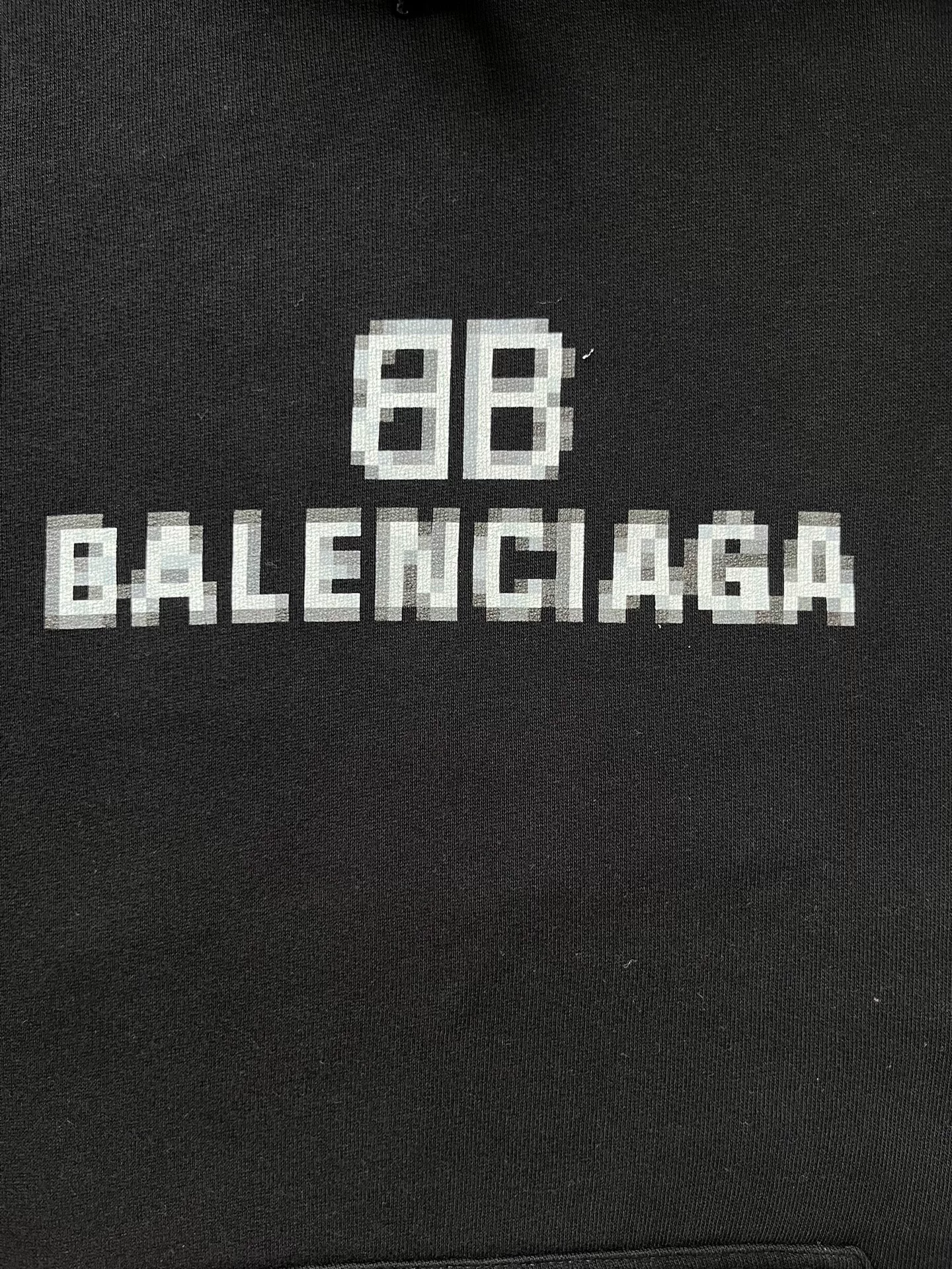 Balenciaga Letter Logo Hooded Sweatshirt — detail