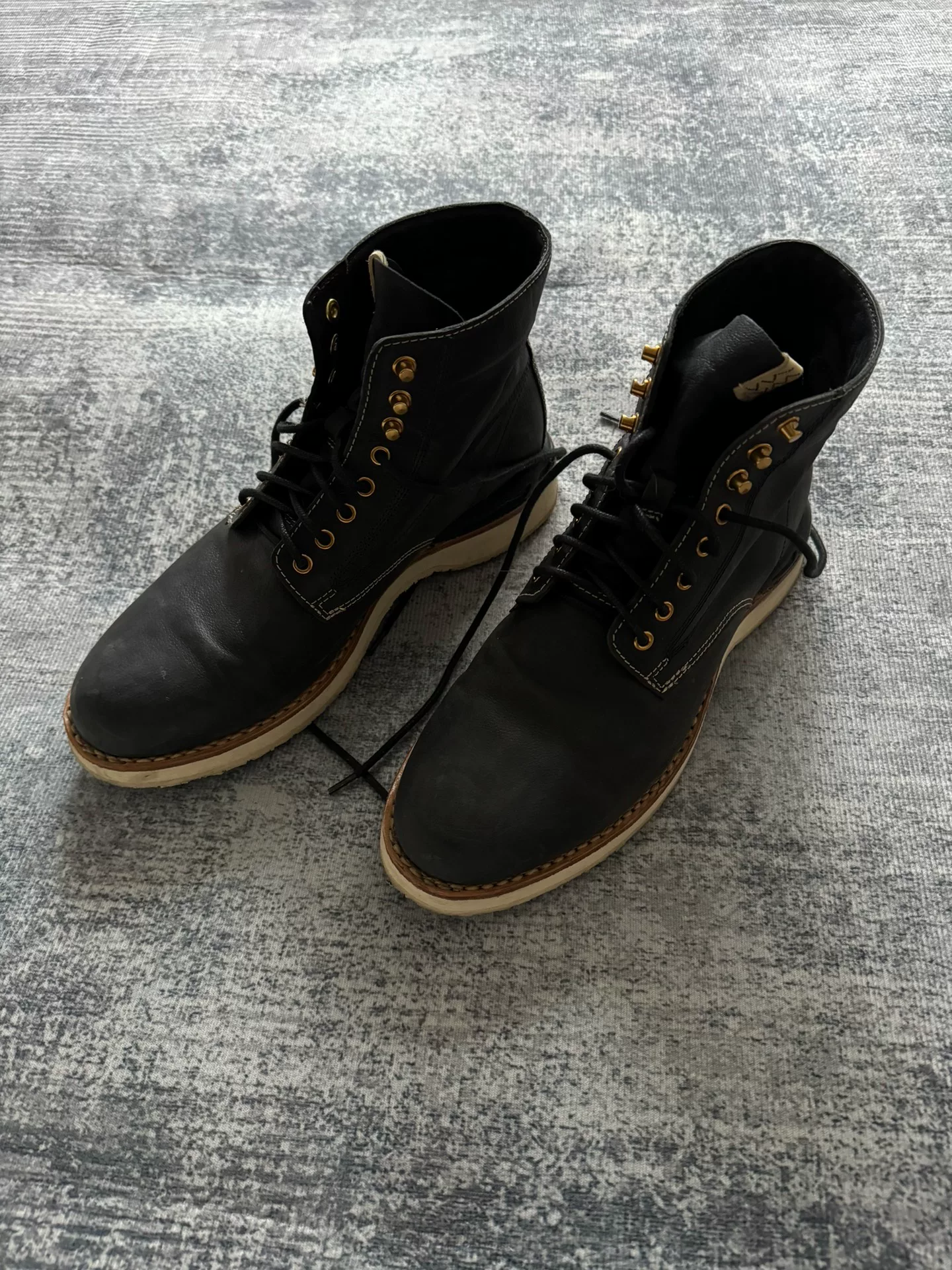 VISVIM 22AW VIRGIL BOOTS-FOLK FIL Limited Black 10.5 — front