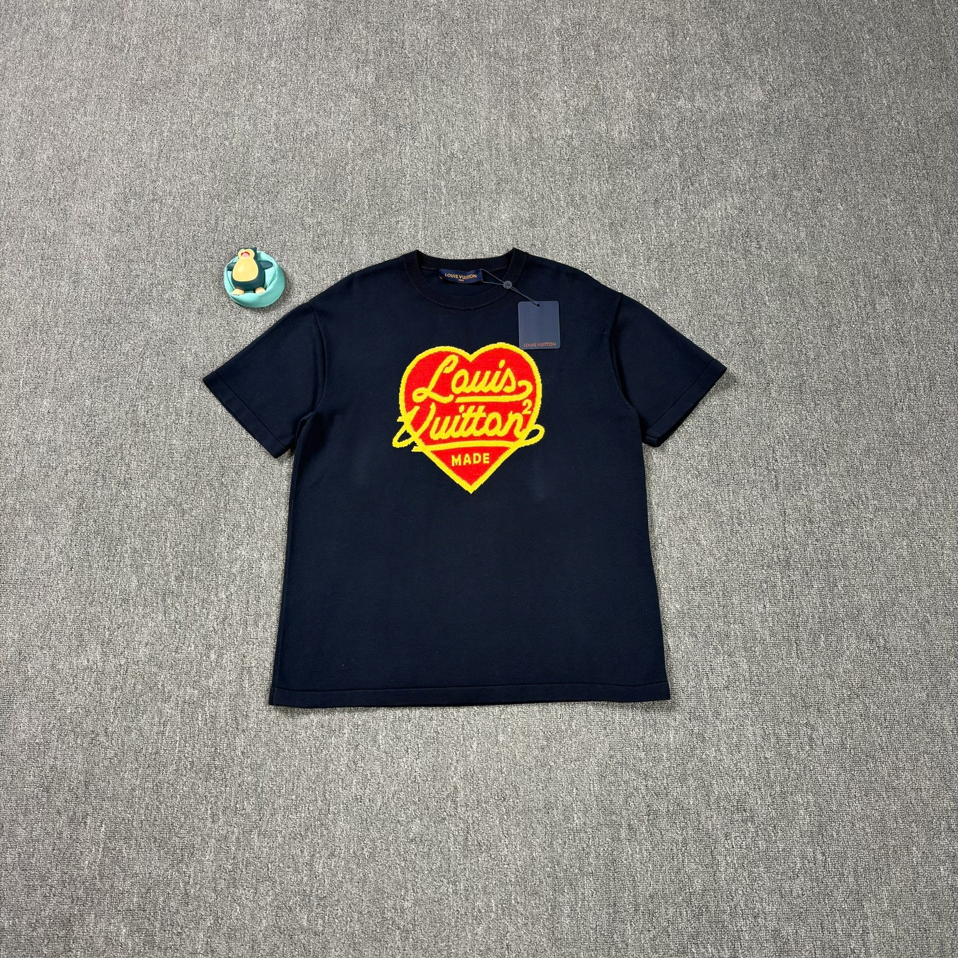 Louis Vuitton Nigo Heart Knit Short-Sleeve Top