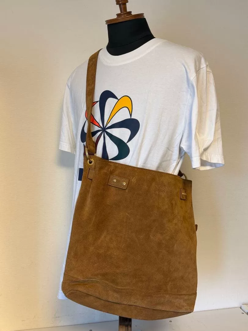 PORTER Gallery Collaboration Suede Shoulder Bag — back