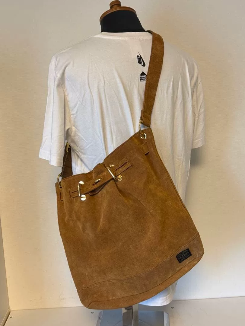 PORTER Gallery Collaboration Suede Shoulder Bag