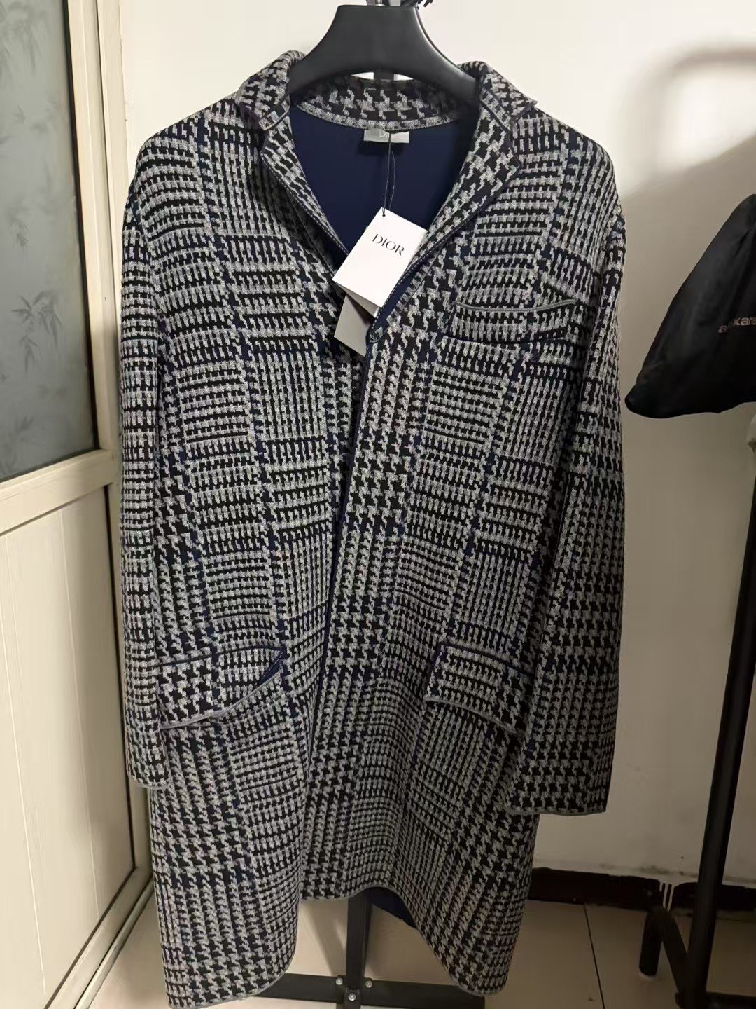 Dior Homme 15FW Houndstooth Coat