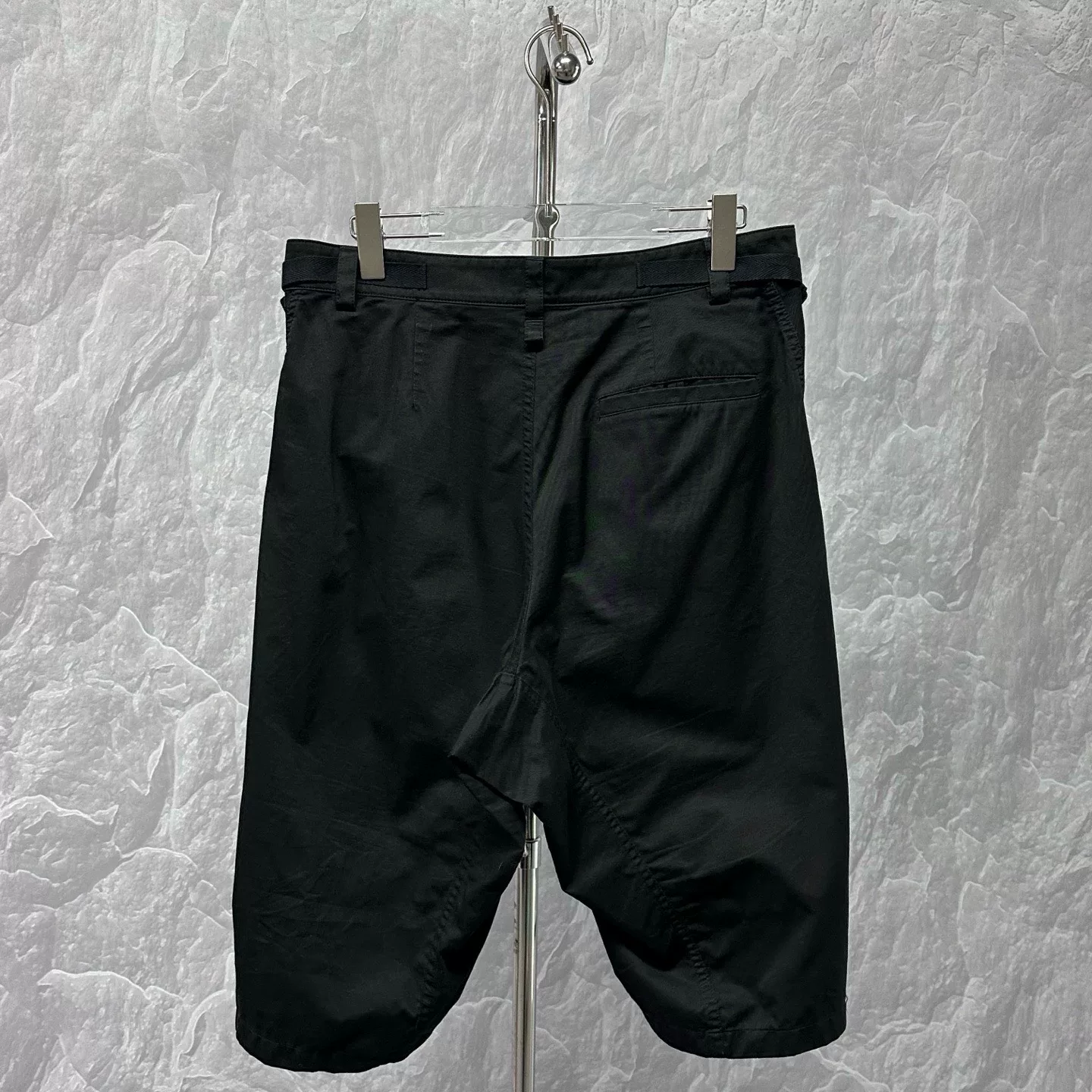 Balenciaga SS24 Solid Belted Shorts XS — back