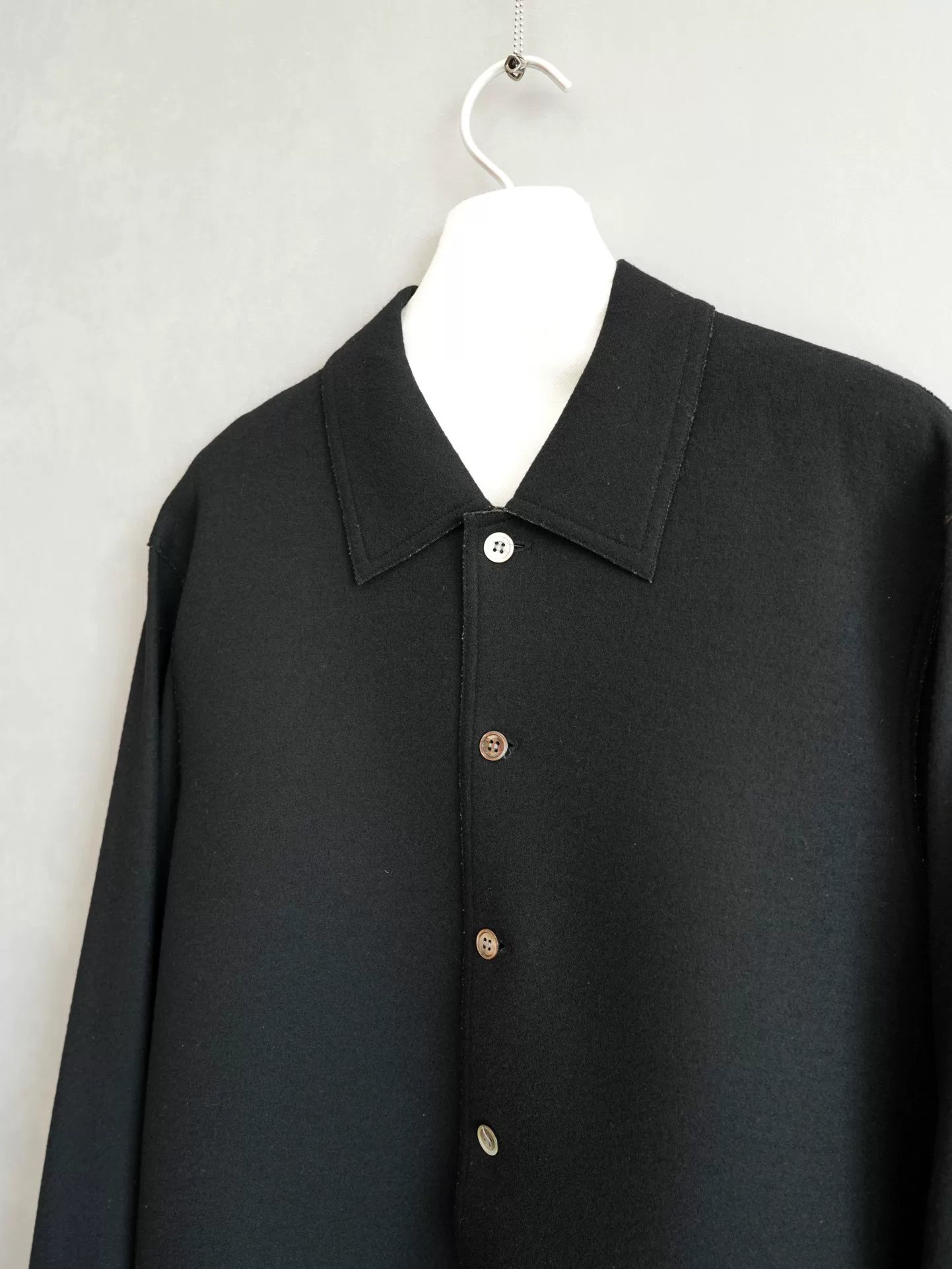 Yohji Yamamoto 96AW Thick Wool Shirt — front