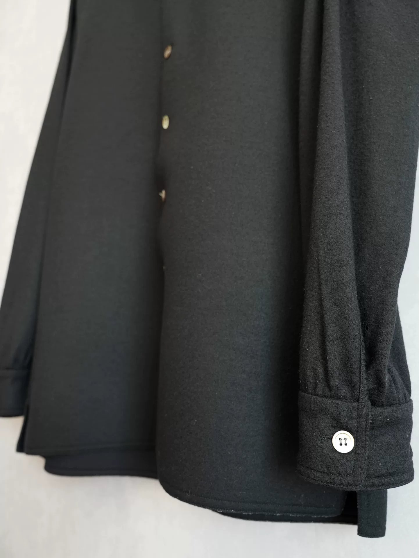 Yohji Yamamoto 96AW Thick Wool Shirt — detail