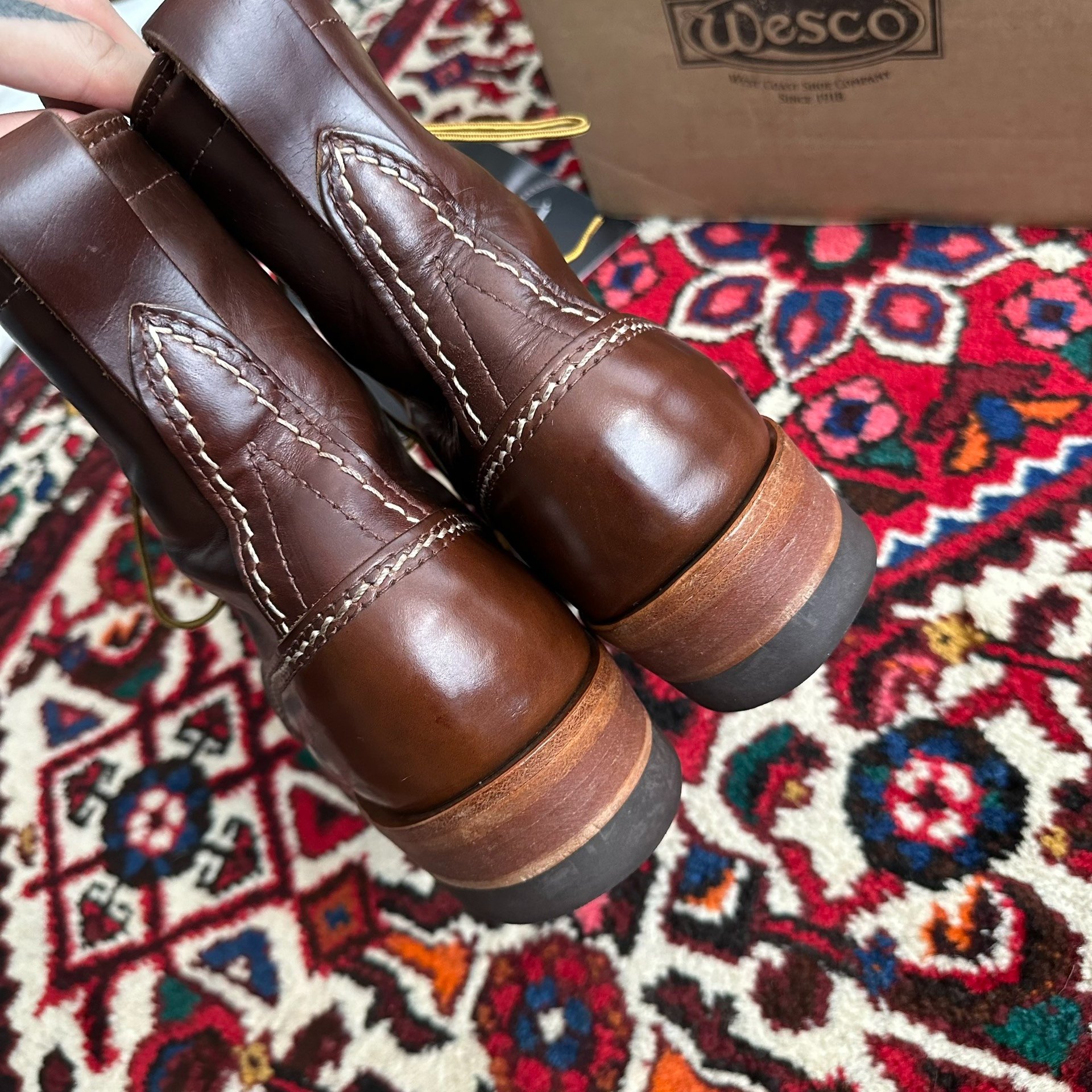 Wesco Jobmaster Short Face Boots — label