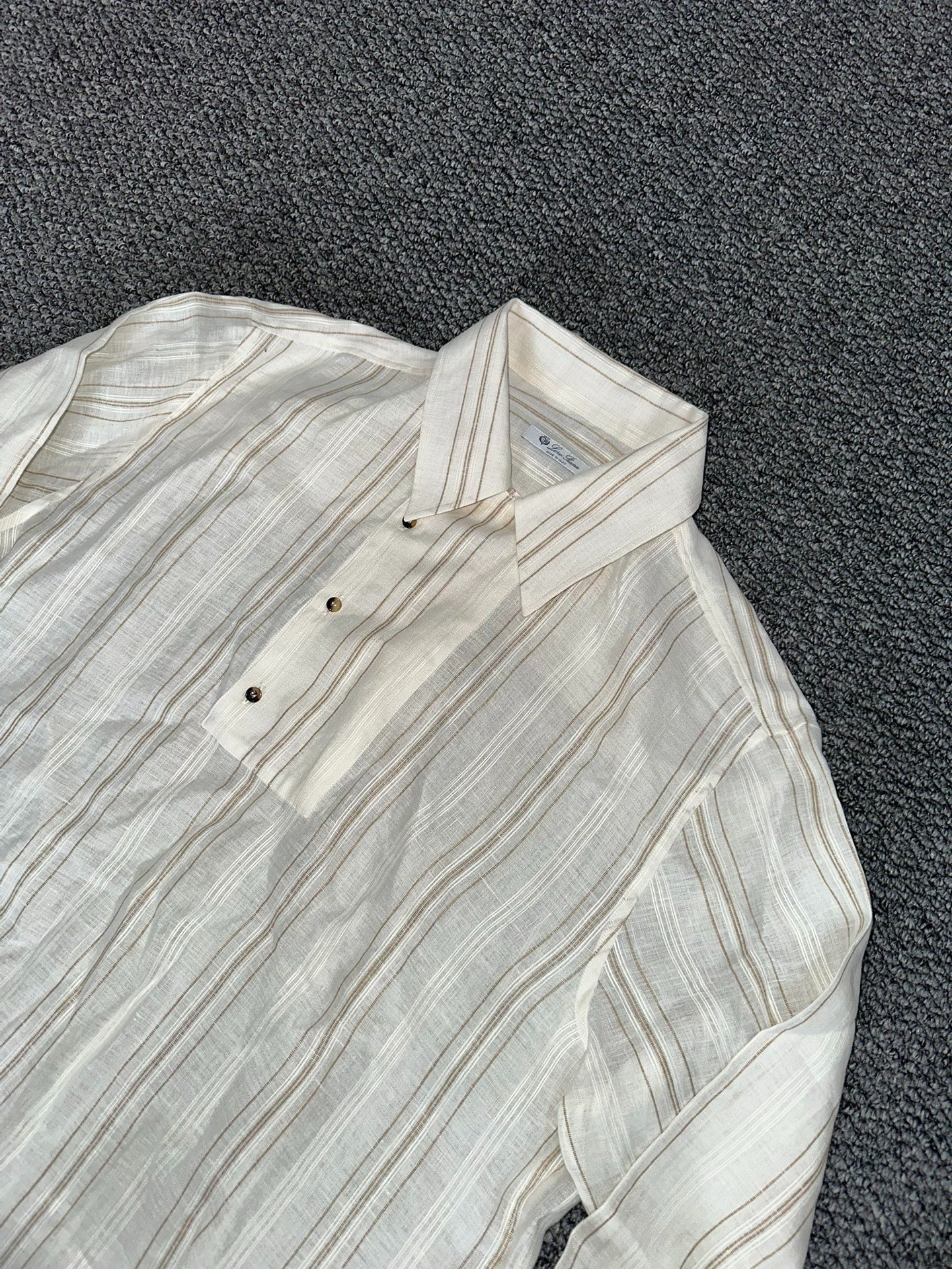 Loro Piana Linen Shirt Size XL — front