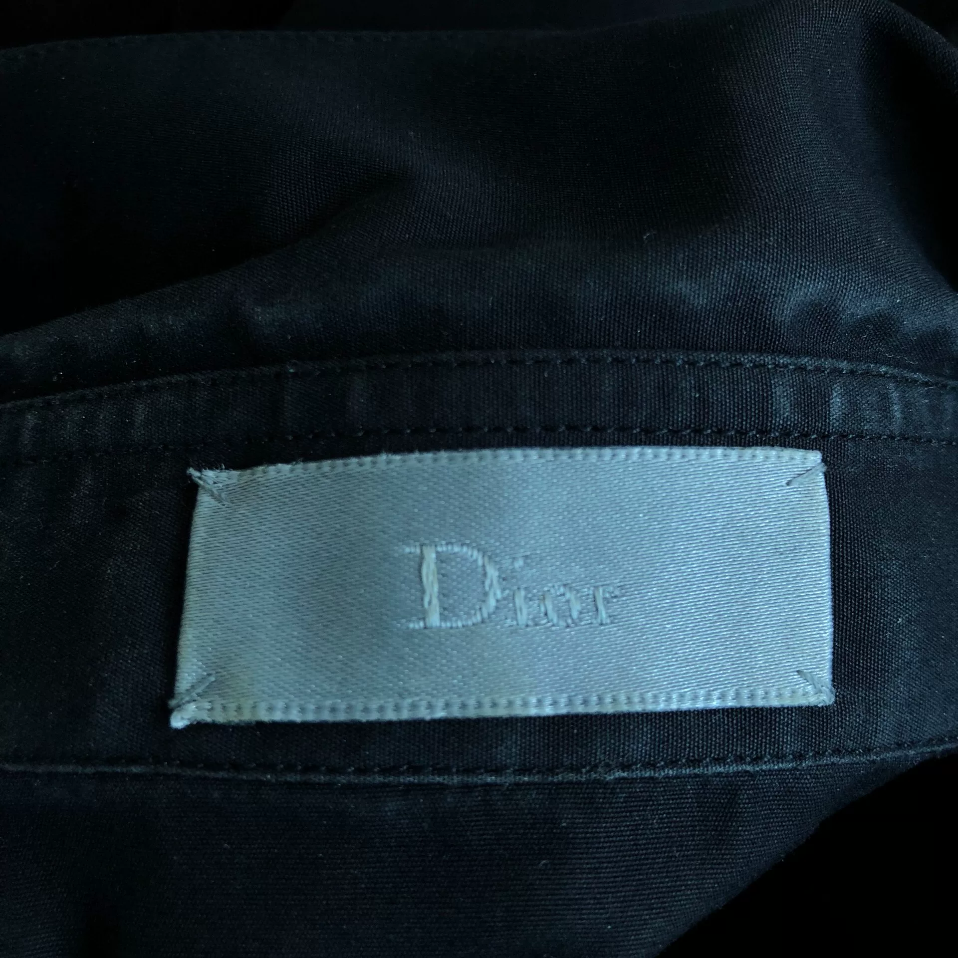 Dior Homme Black Rose Embroidery Shirt — back
