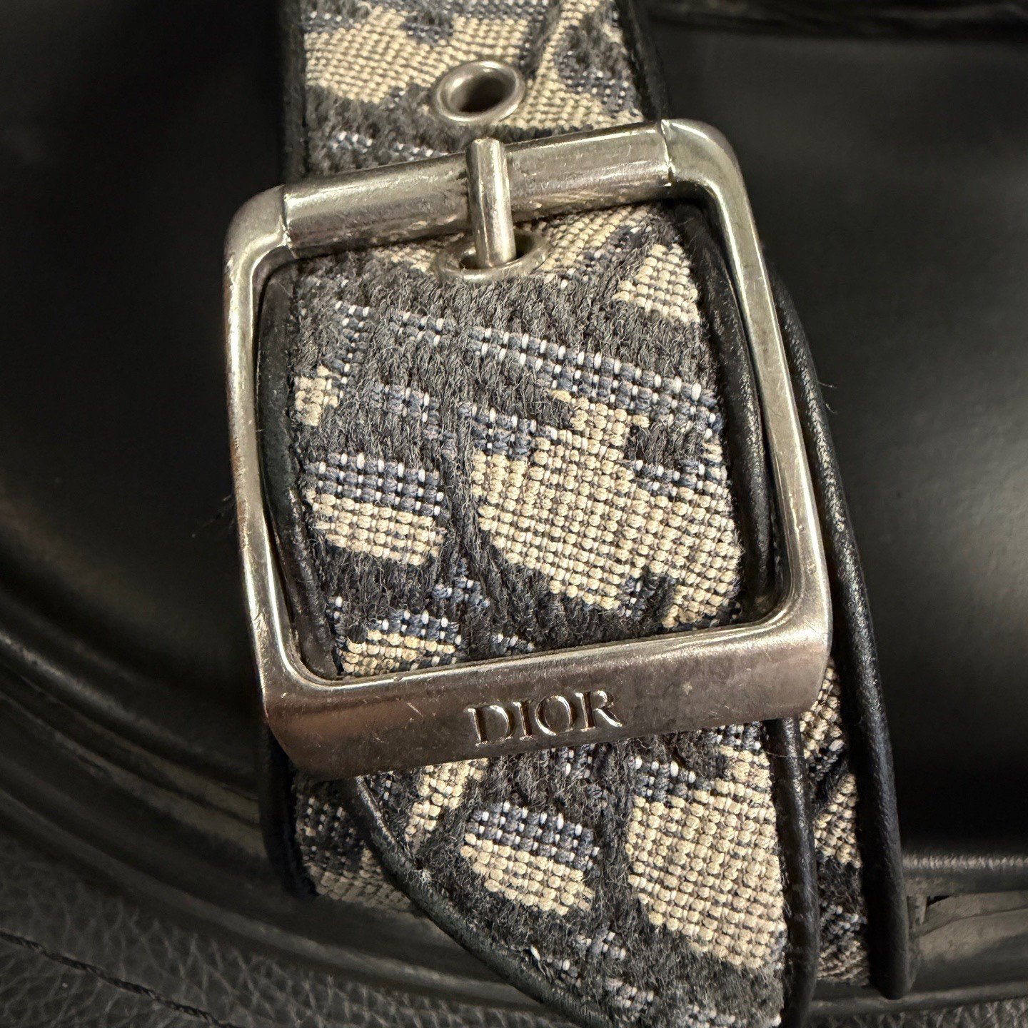 Dior Monogram Logo Low-Top Slippers — back