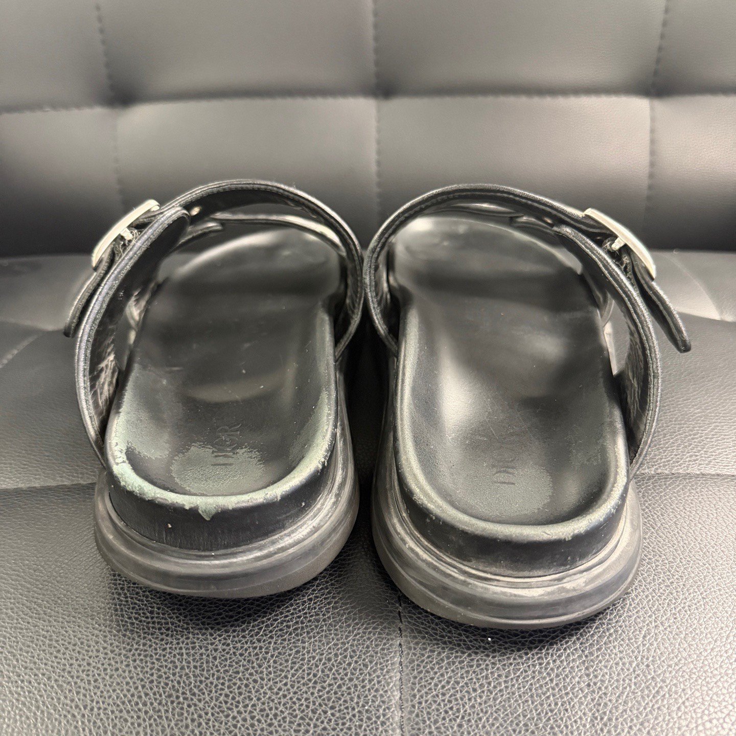 Dior Monogram Logo Low-Top Slippers — detail