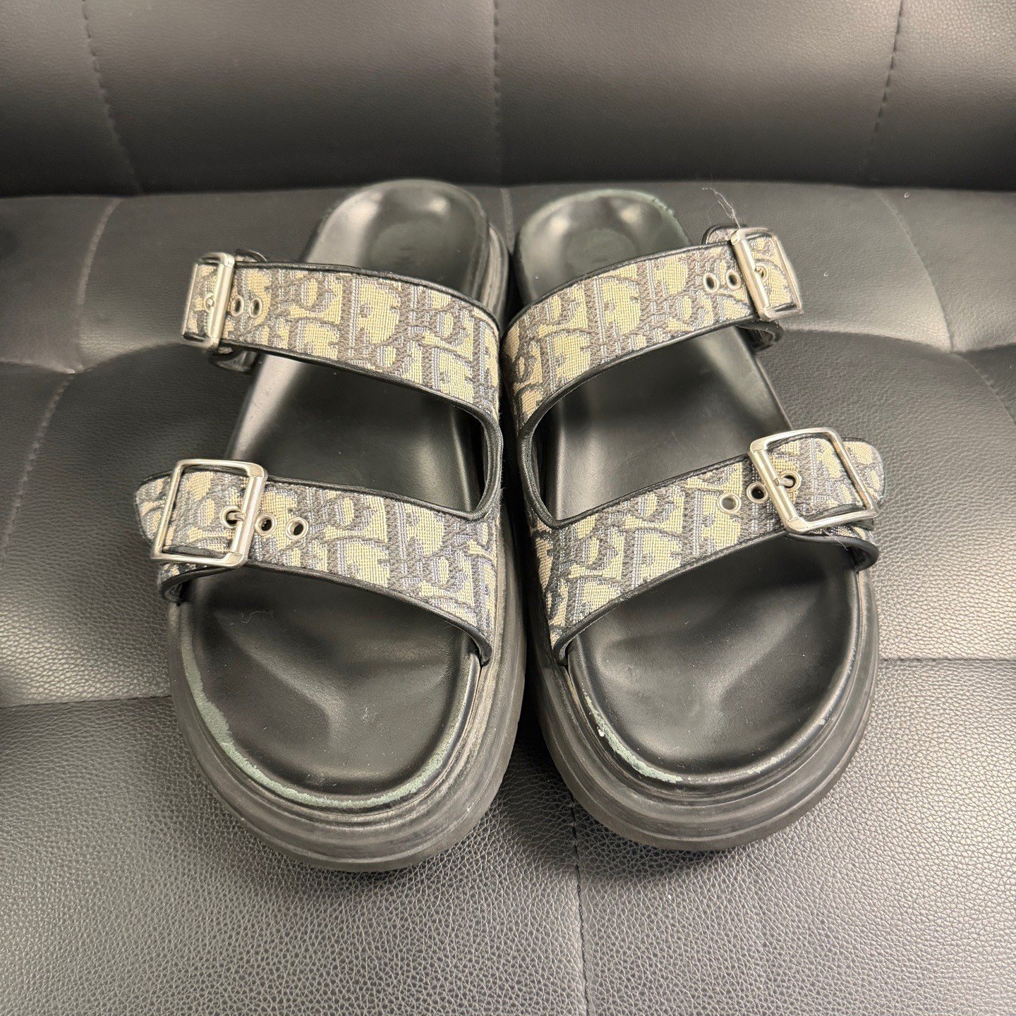 Dior Monogram Logo Low-Top Slippers — front