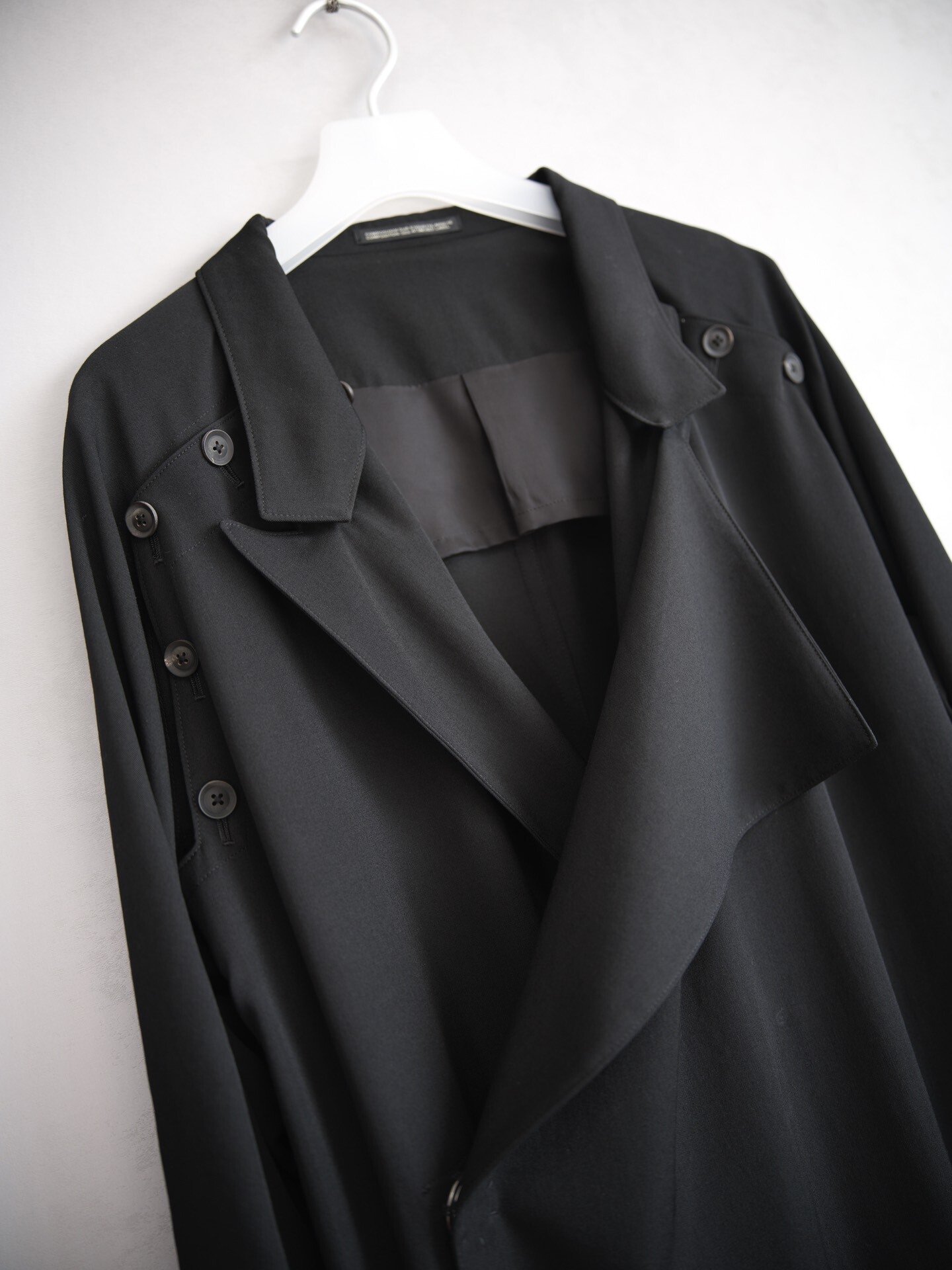Yohji Yamamoto 21SS Deconstructed Button Coat — back