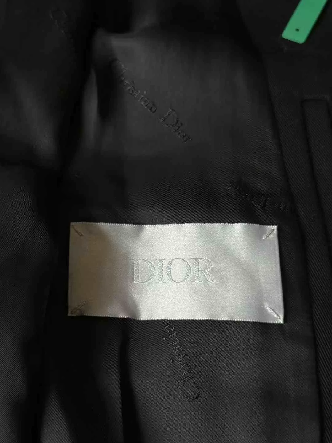 Dior x Kaws Black Zip Jacket — detail