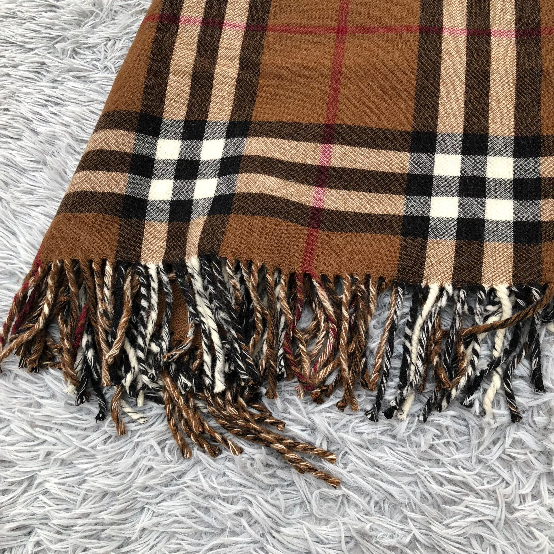 Burberry Classic Check Shawl Cape — back
