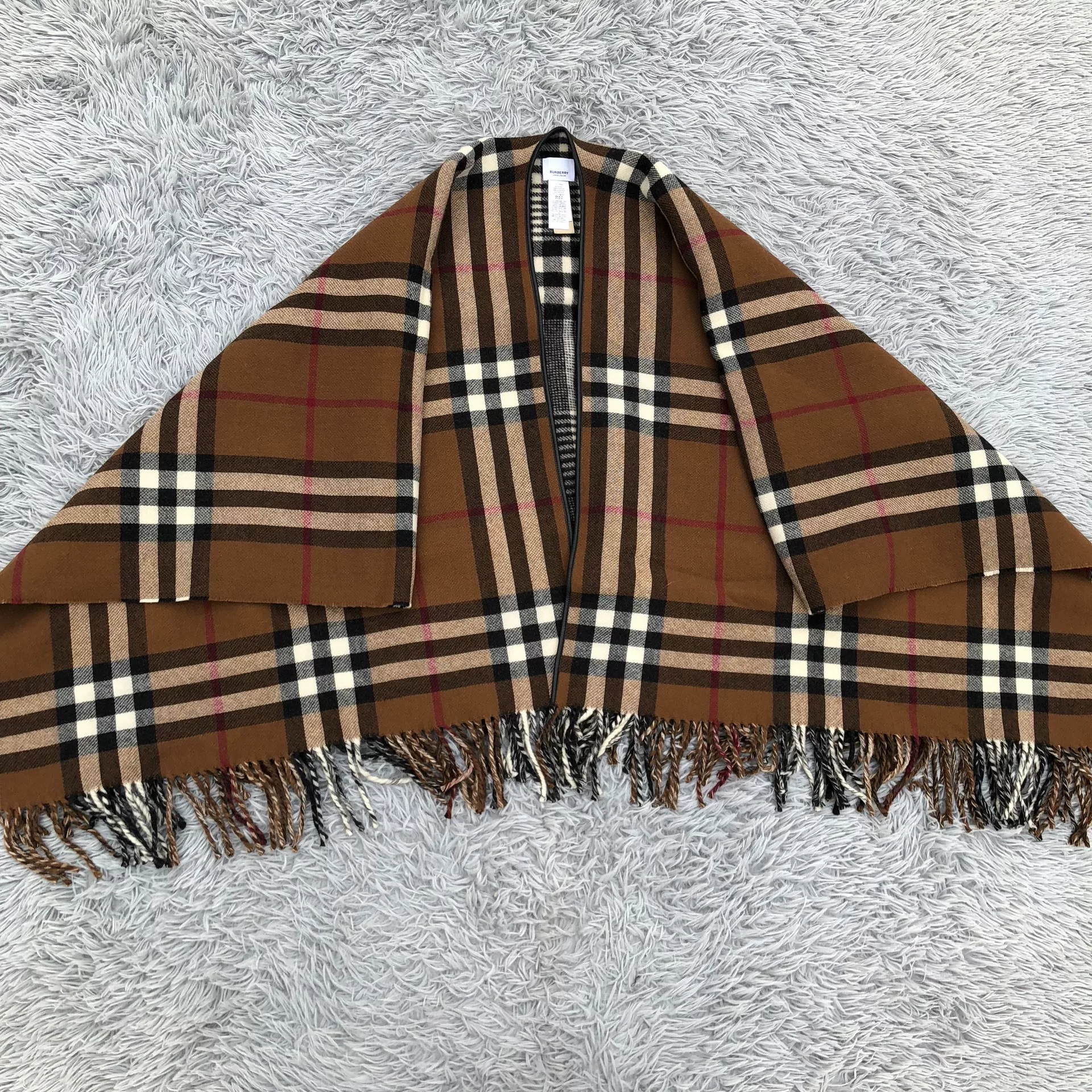 Burberry Classic Check Shawl Cape