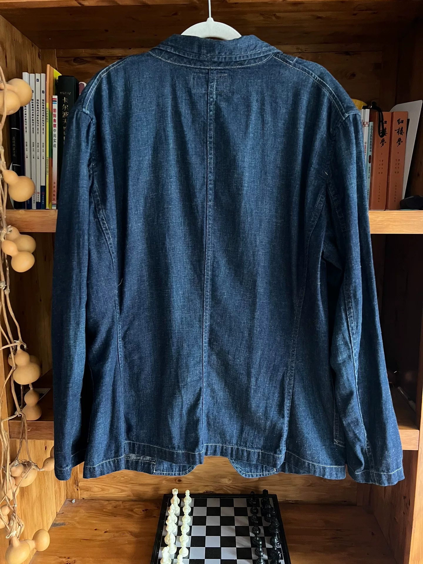 RRL Double RL Denim Workwear Blazer — label