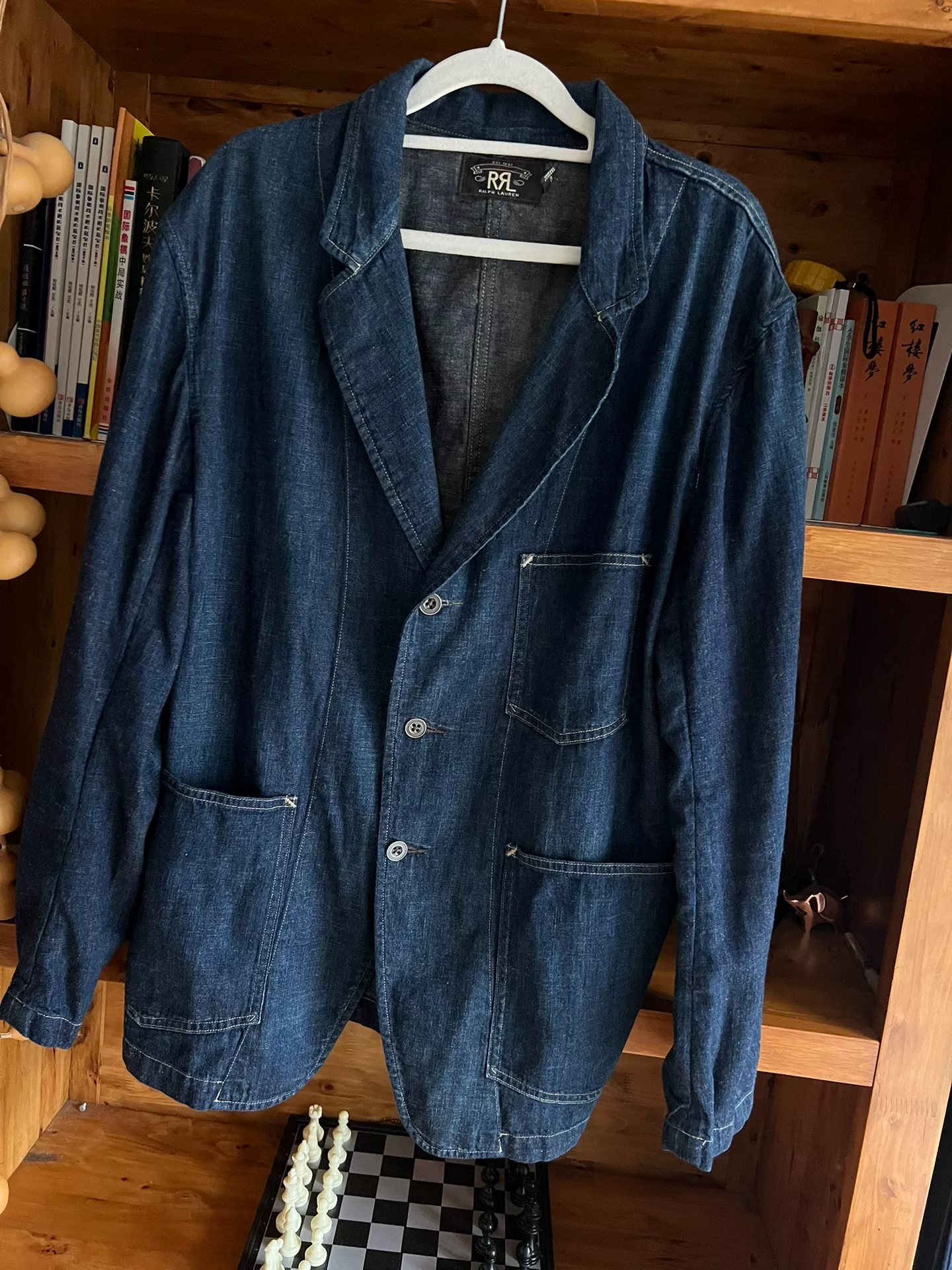 RRL Double RL Denim Workwear Blazer — detail