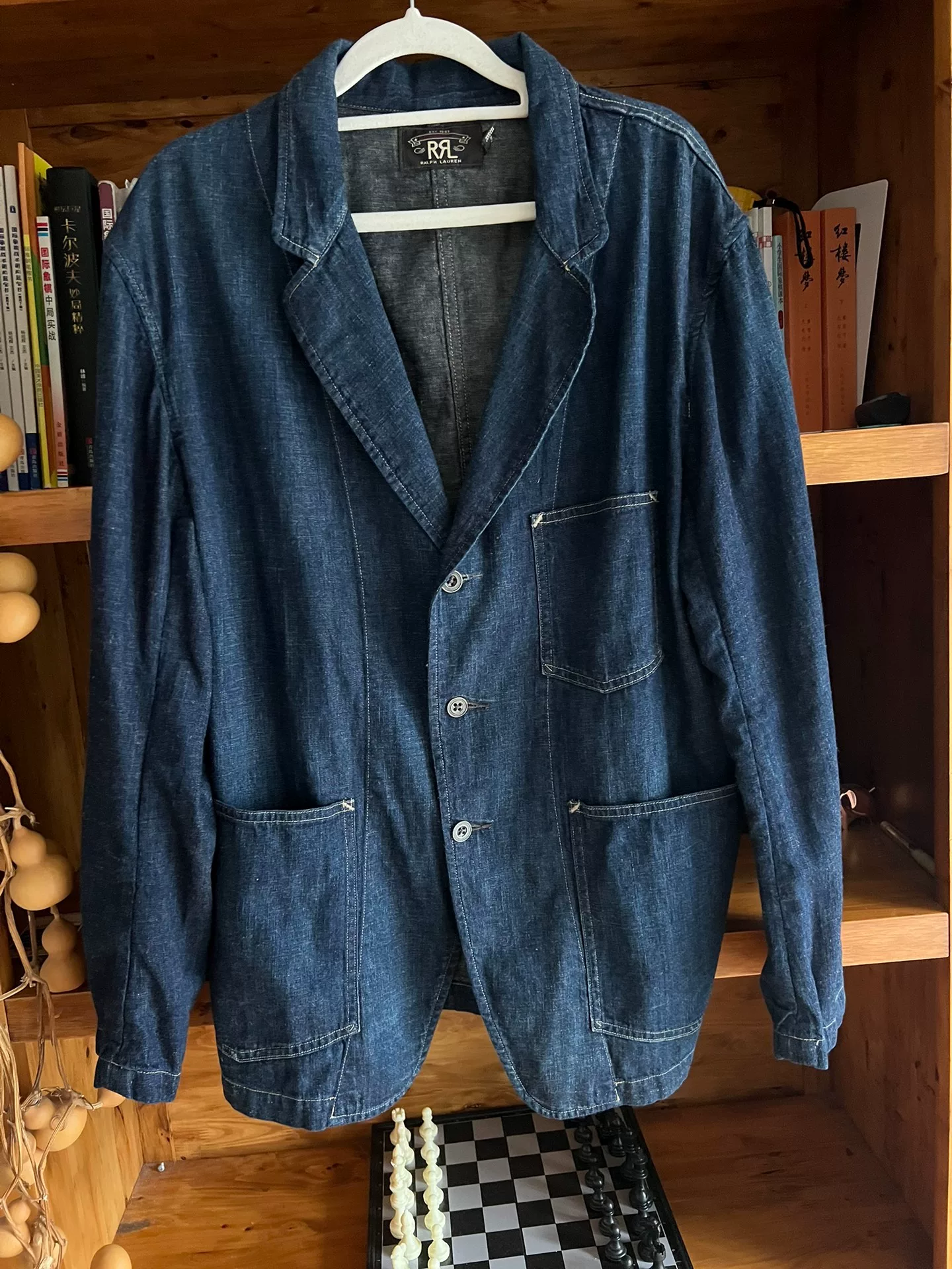 RRL Double RL Denim Workwear Blazer — front