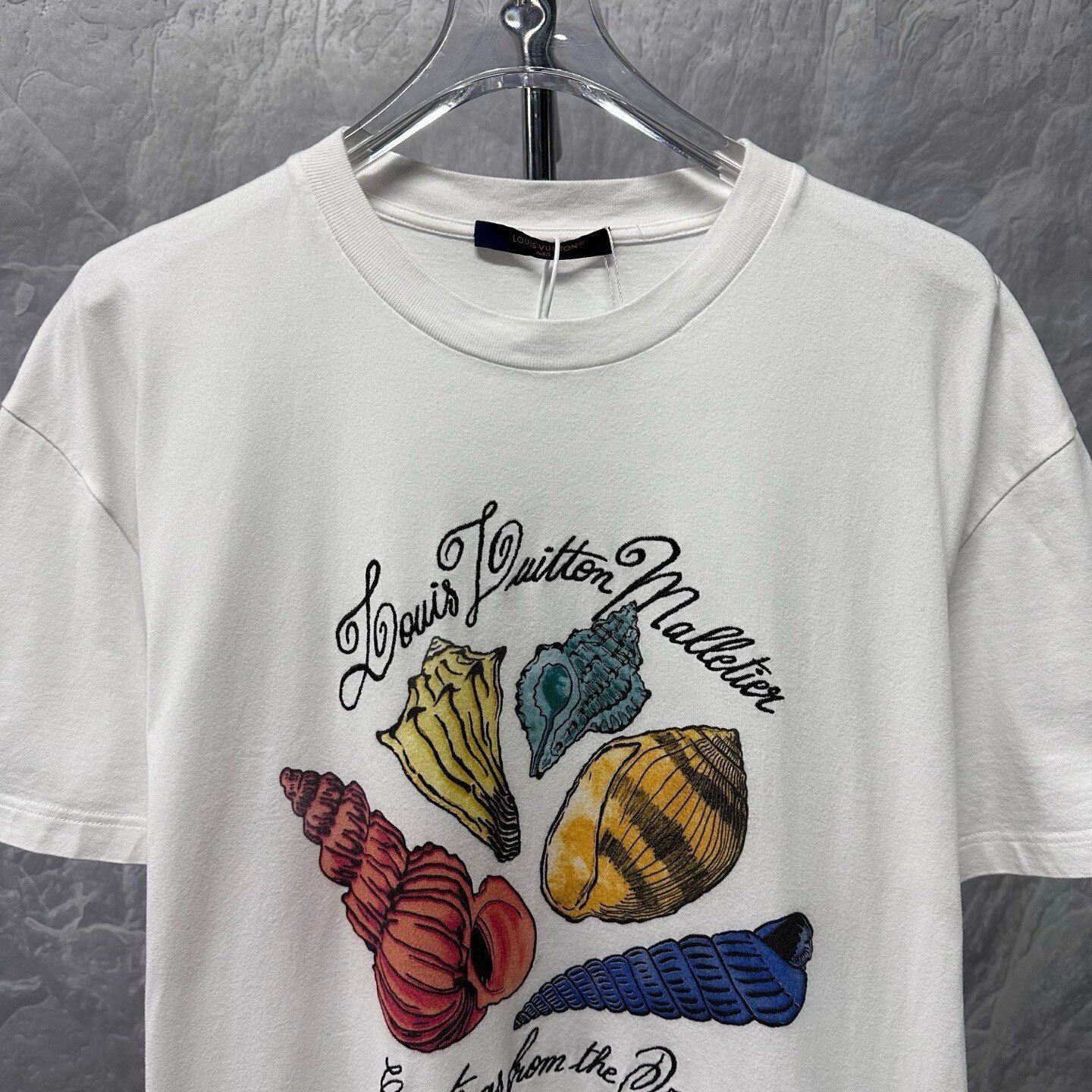 Louis Vuitton FW24 Conch Shell Embroidered Tee — front