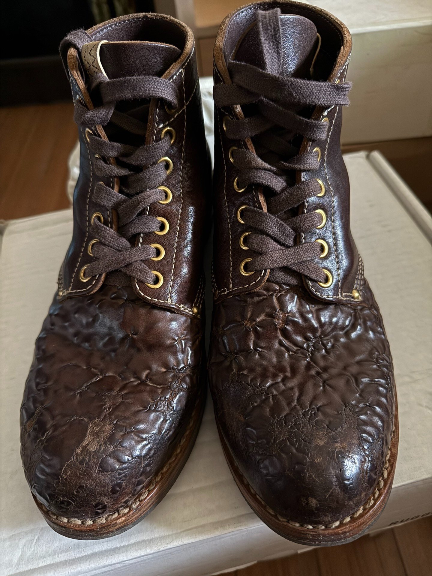 visvim brigadier high-top leather boots