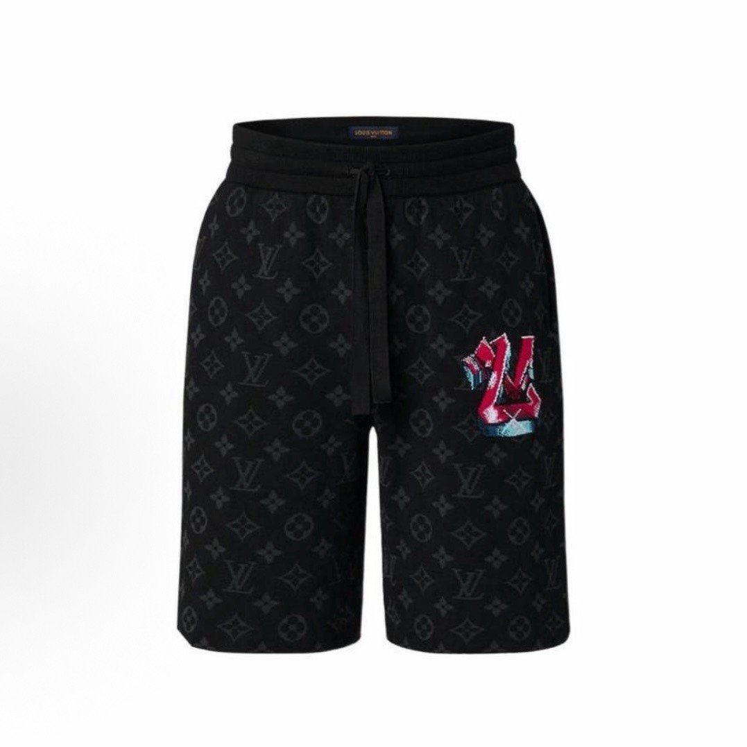 Louis Vuitton LV Logo All-Over Knit Shorts
