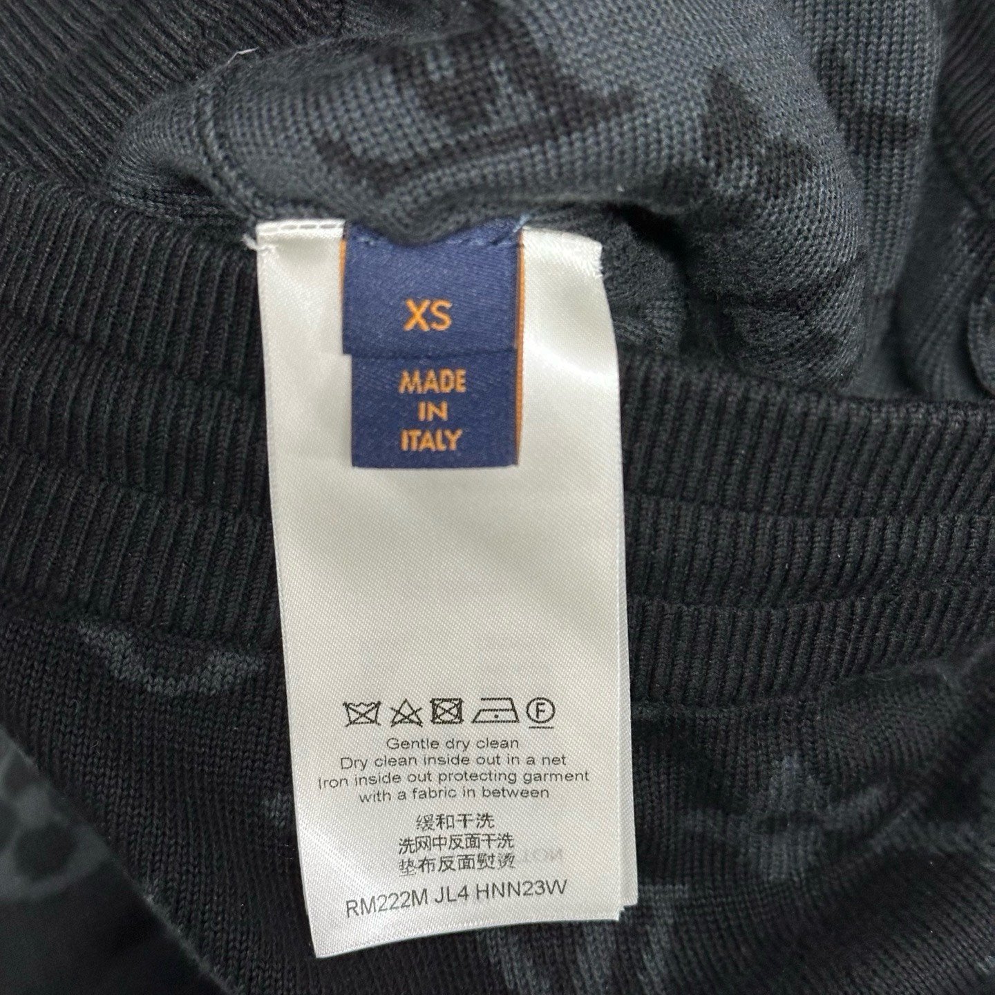 Louis Vuitton LV Logo All-Over Knit Shorts — label