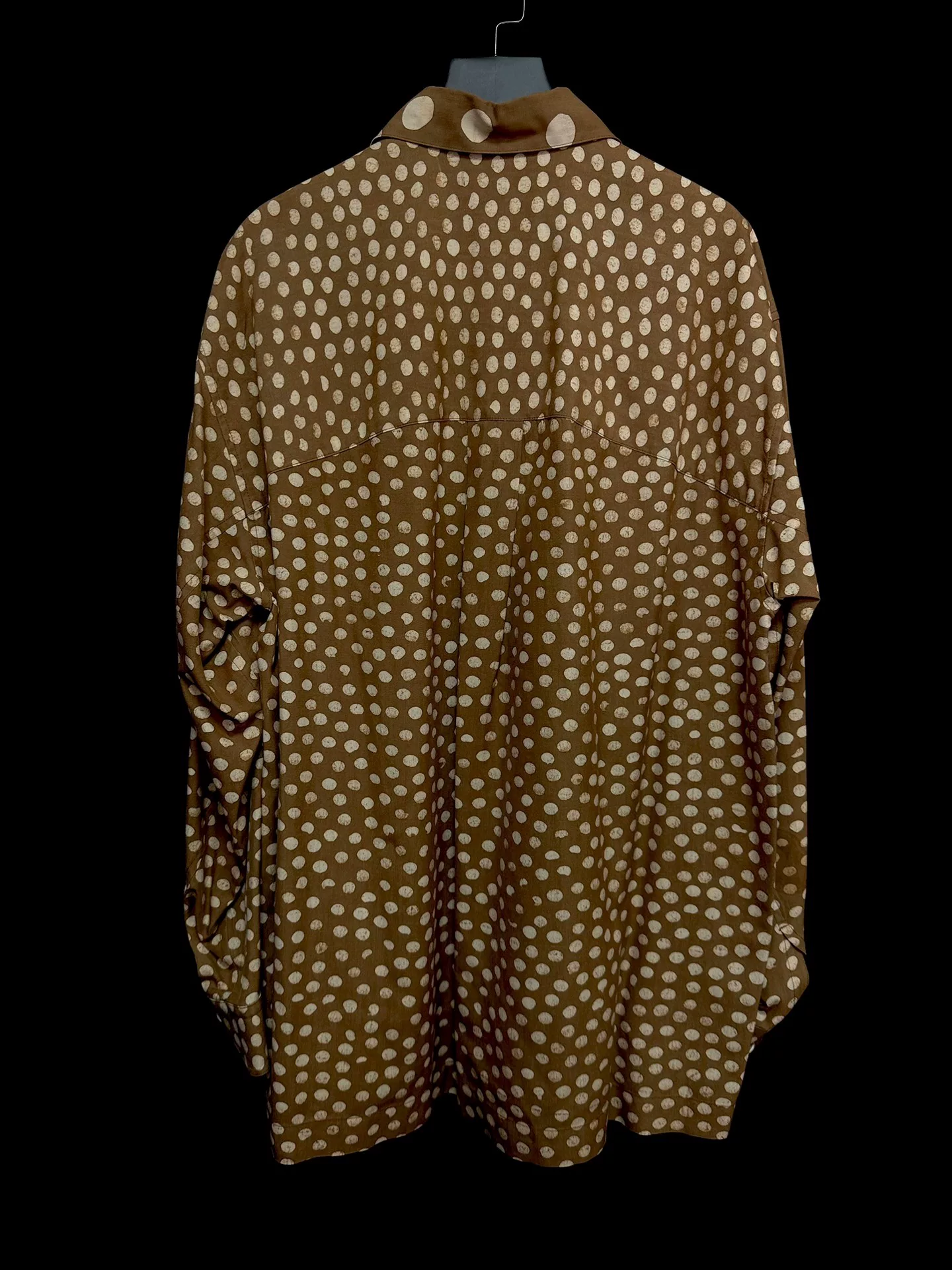 Issey Miyake 1989AW Silk Discharge Shirt — front
