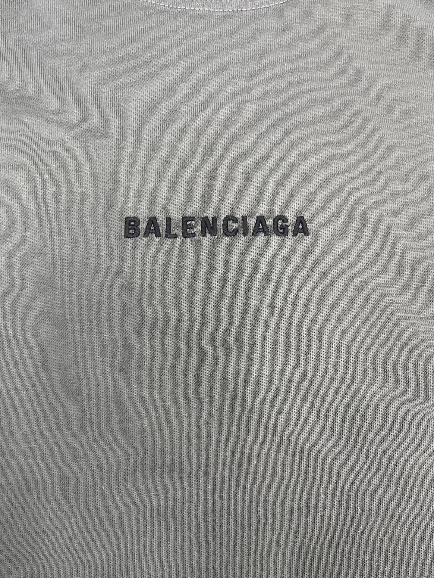 Balenciaga FW22 Logo Embroidered Crew Neck T-Shirt — back