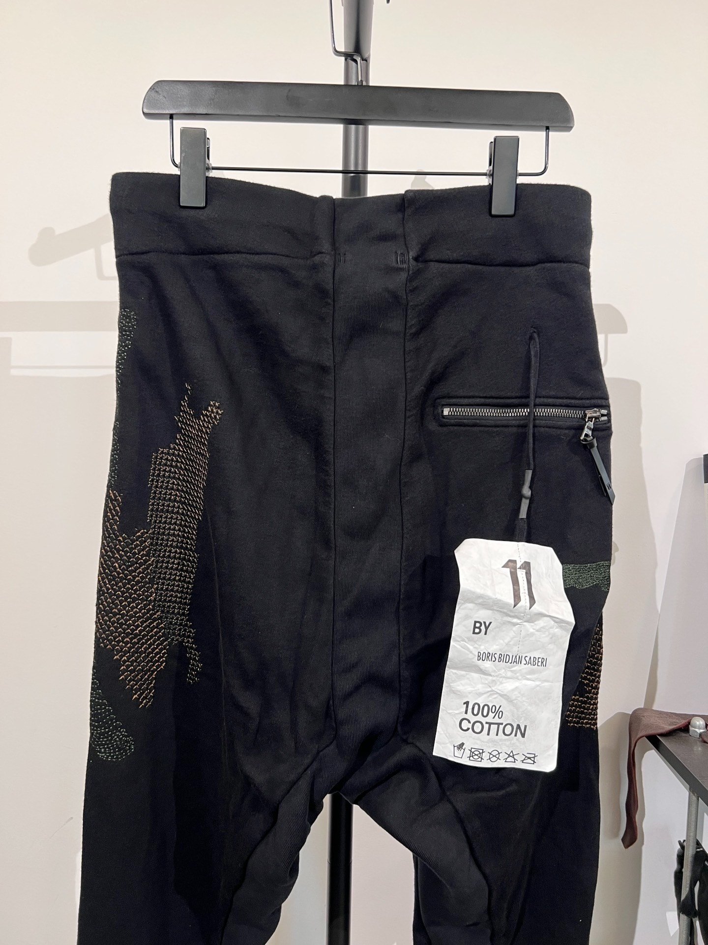 Boris Bidjan Saberi 11by bbs P13 Embroidered Sweatpants — back