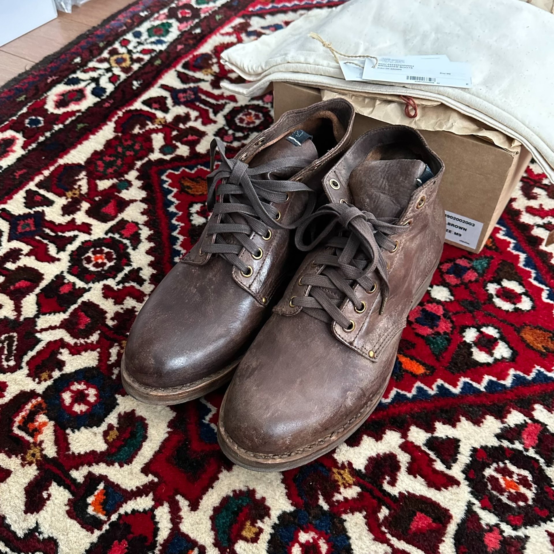 VISVIM 24AW ICT BRIGADIER BOOTS M9 — front