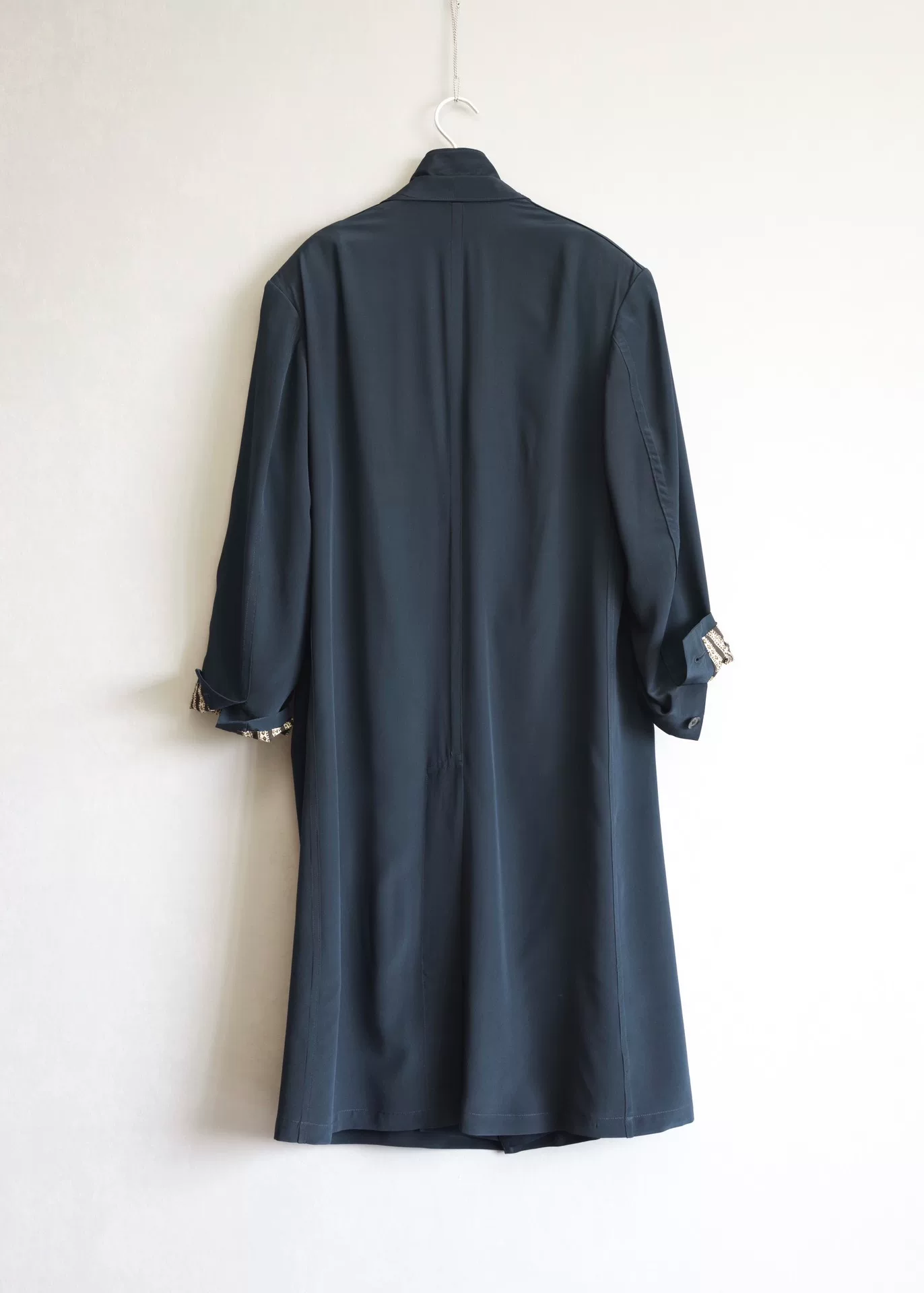 Yohji Yamamoto 23SS Silk Double Collar Coat — label