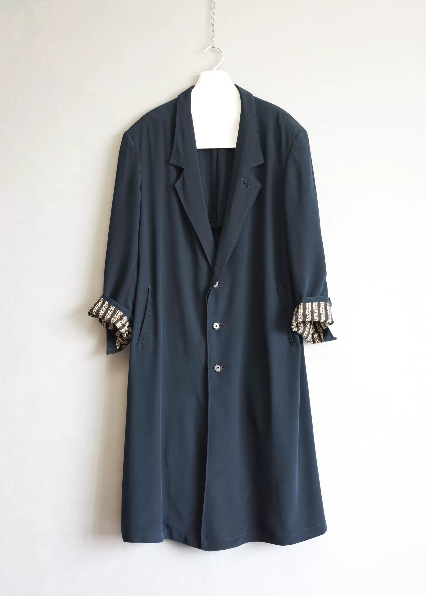 Yohji Yamamoto 23SS Silk Double Collar Coat