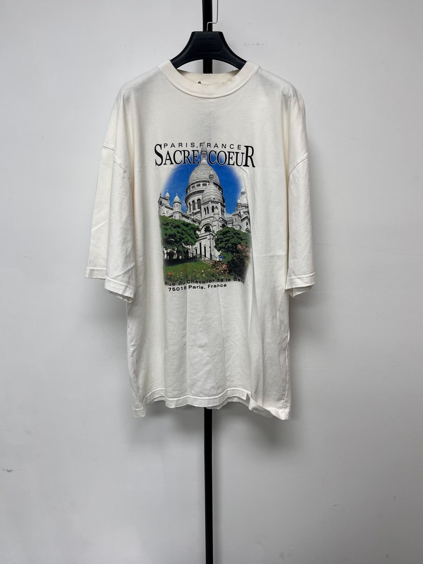 Balenciaga SACRE COEUR Print White T-shirt