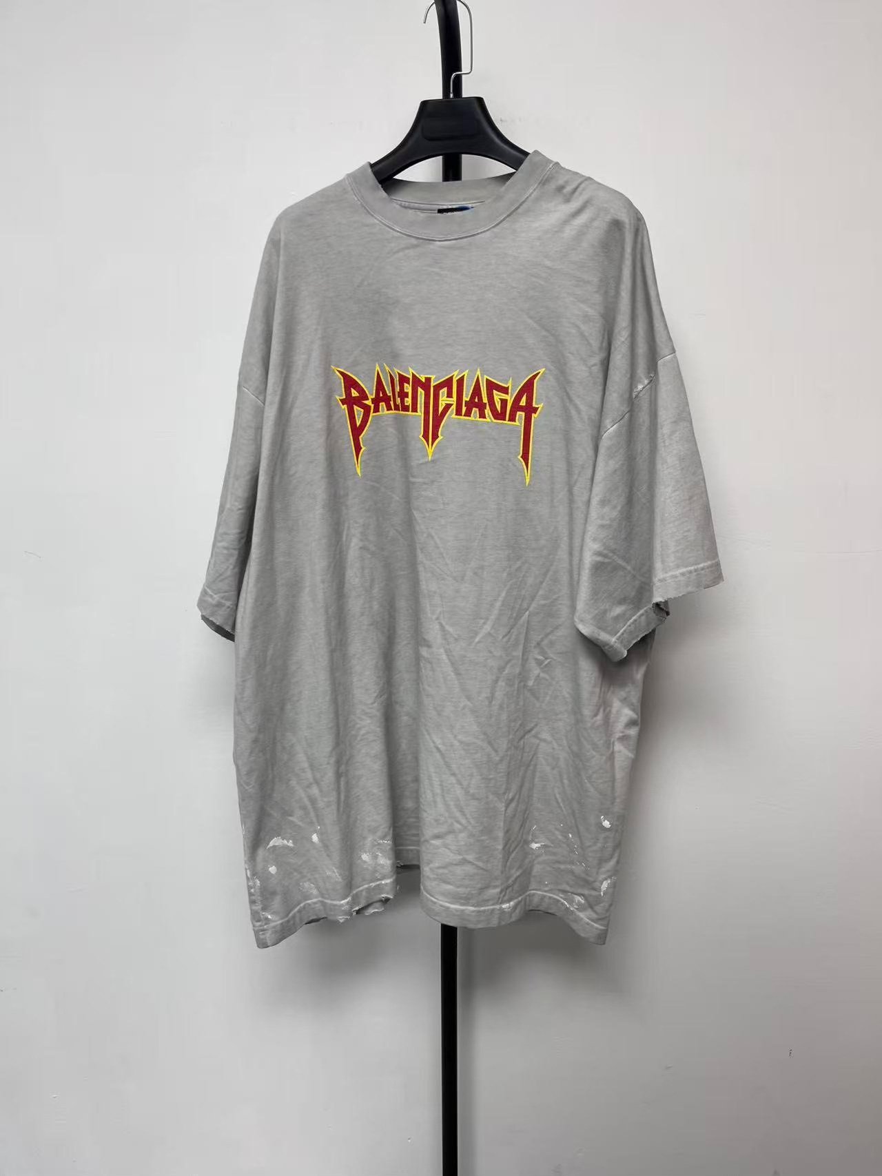 Balenciaga Metallica Lightning Print T-Shirt