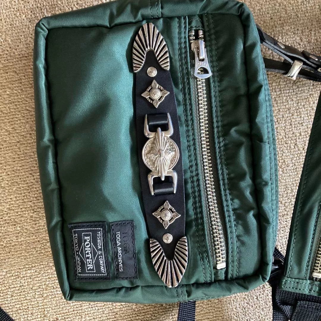 Toga x Porter Green Crossbody Bag — front