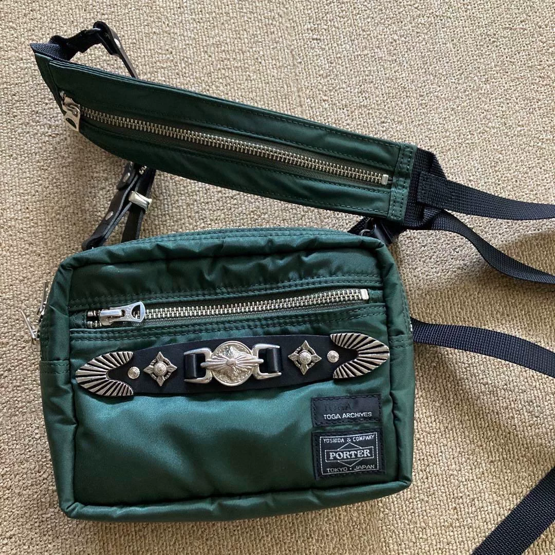 Toga x Porter Green Crossbody Bag