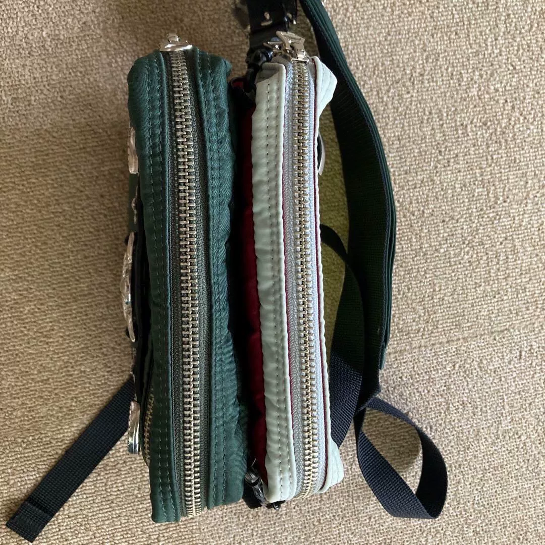 Toga x Porter Green Crossbody Bag — back