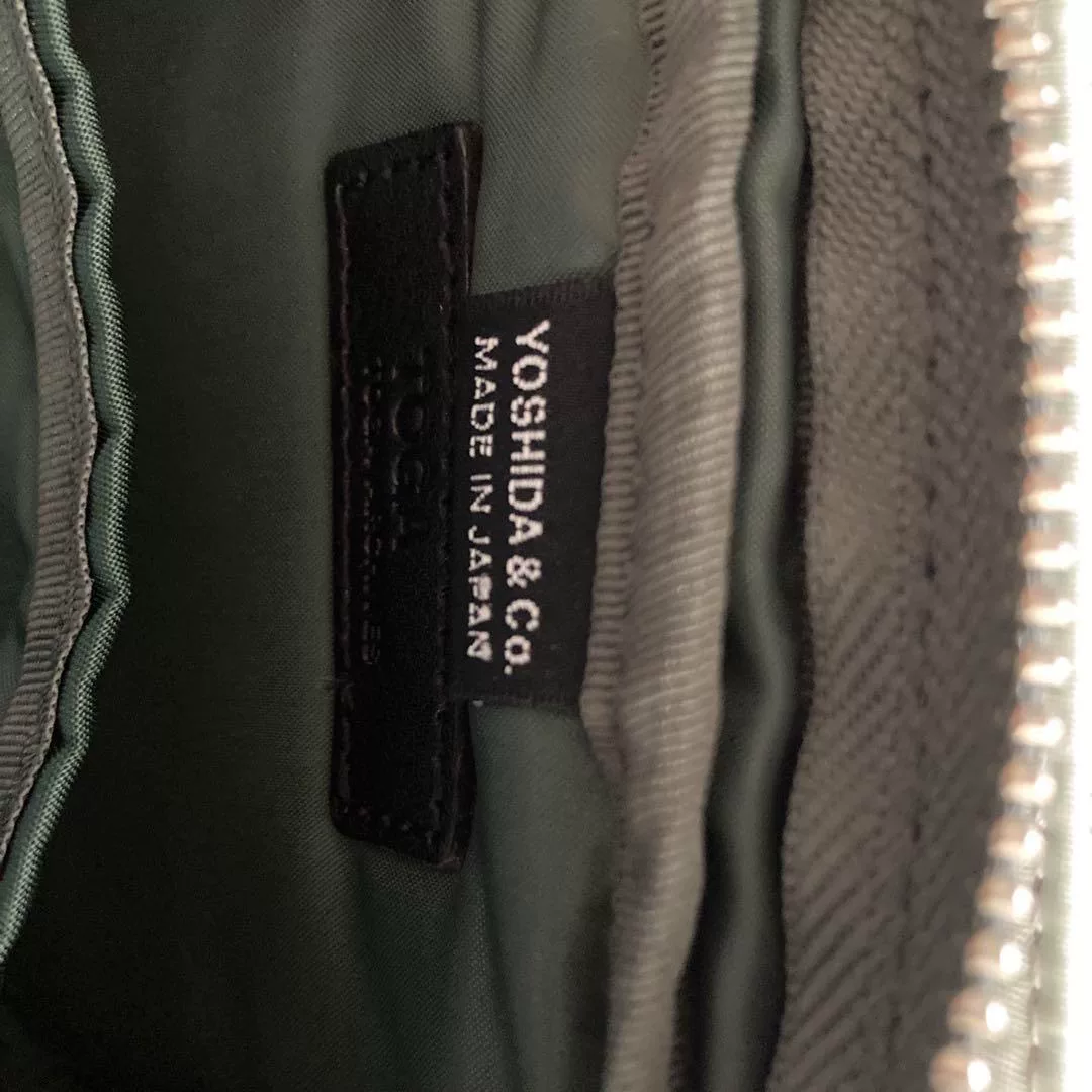 Toga x Porter Green Crossbody Bag — label
