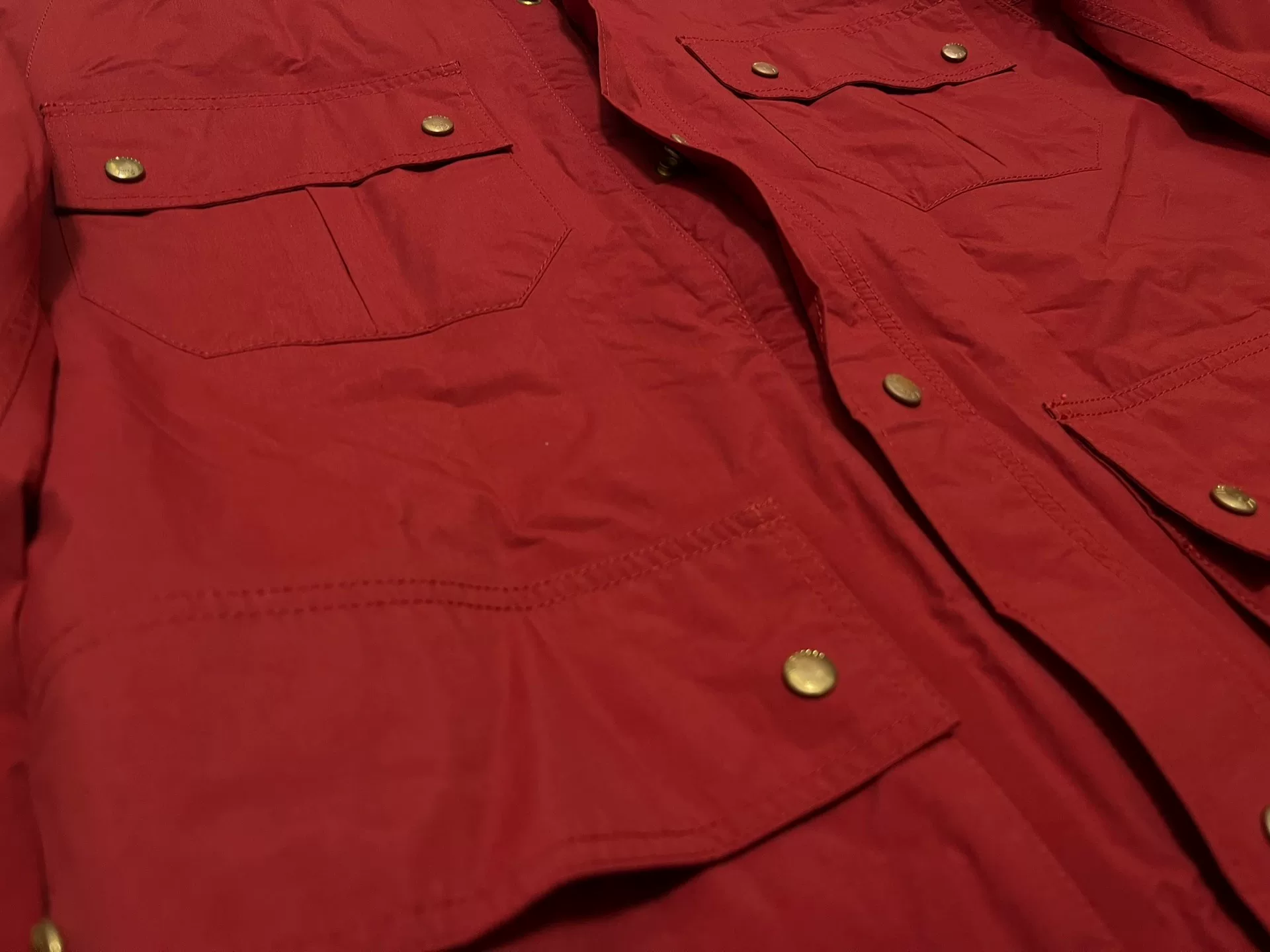 visvim Red GORE-TEX Hooded Jacket — front