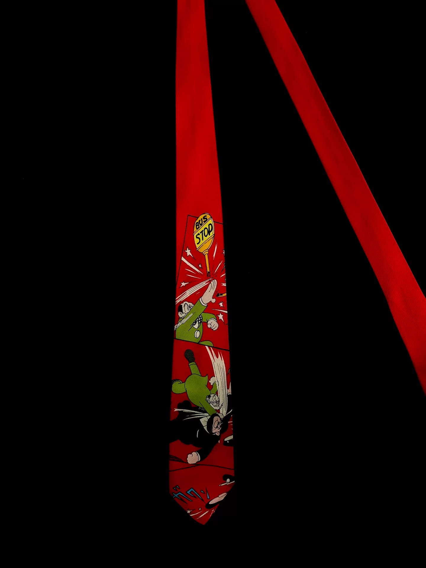 Yohji Yamamoto Hige Oyaji Silk Tie — detail