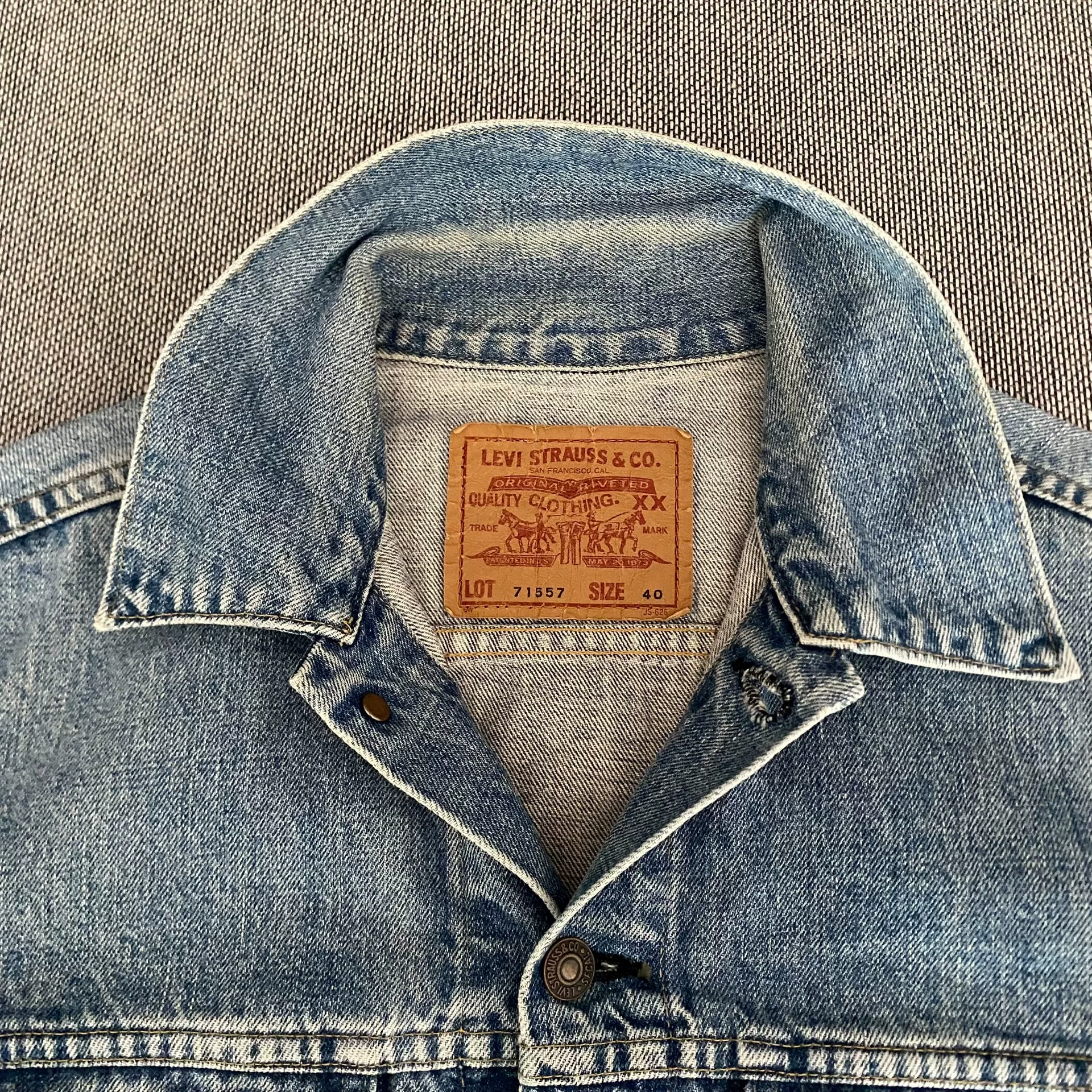 Levi's LVC 71557 J02 Denim Jacket — detail