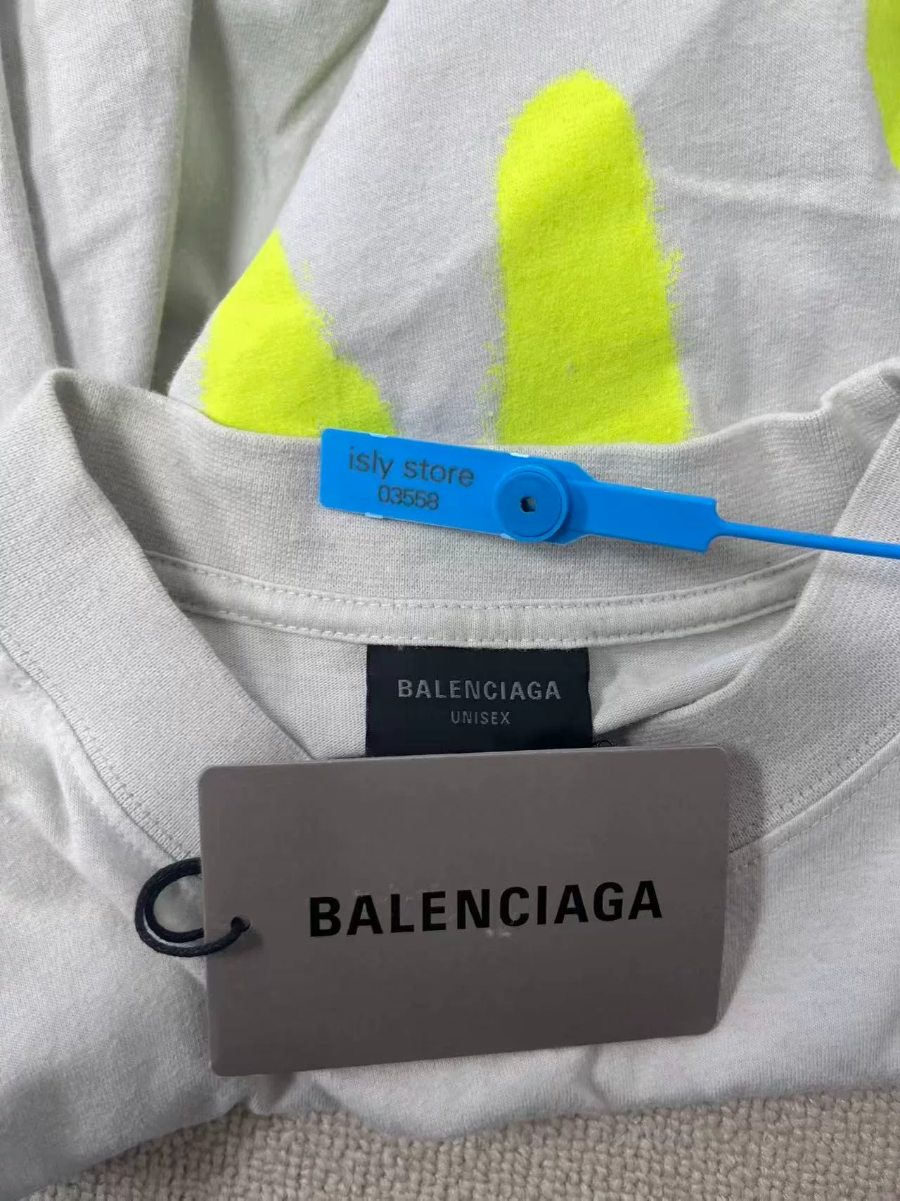 Balenciaga High Summer Dripley Alien Print T-shirt — back