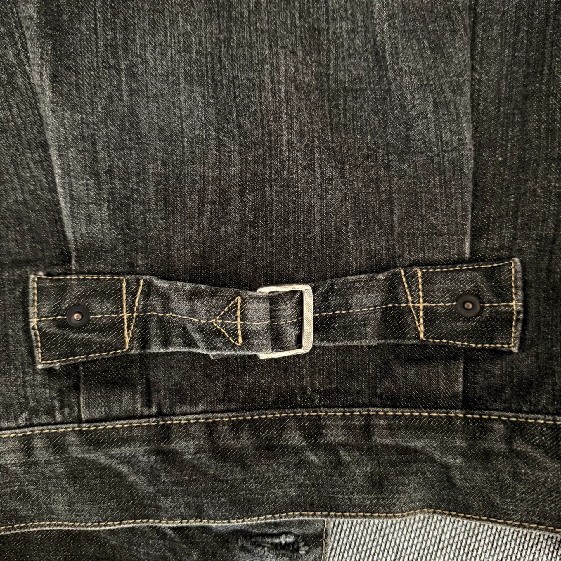 Tenderloin K-7 Black Washed Denim Jacket — label