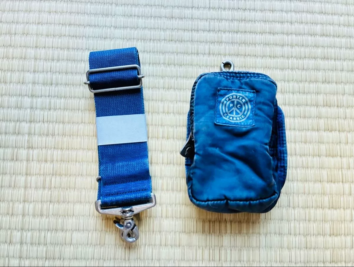 PORTER CLASSIC 3-Way Nylon Bag — label