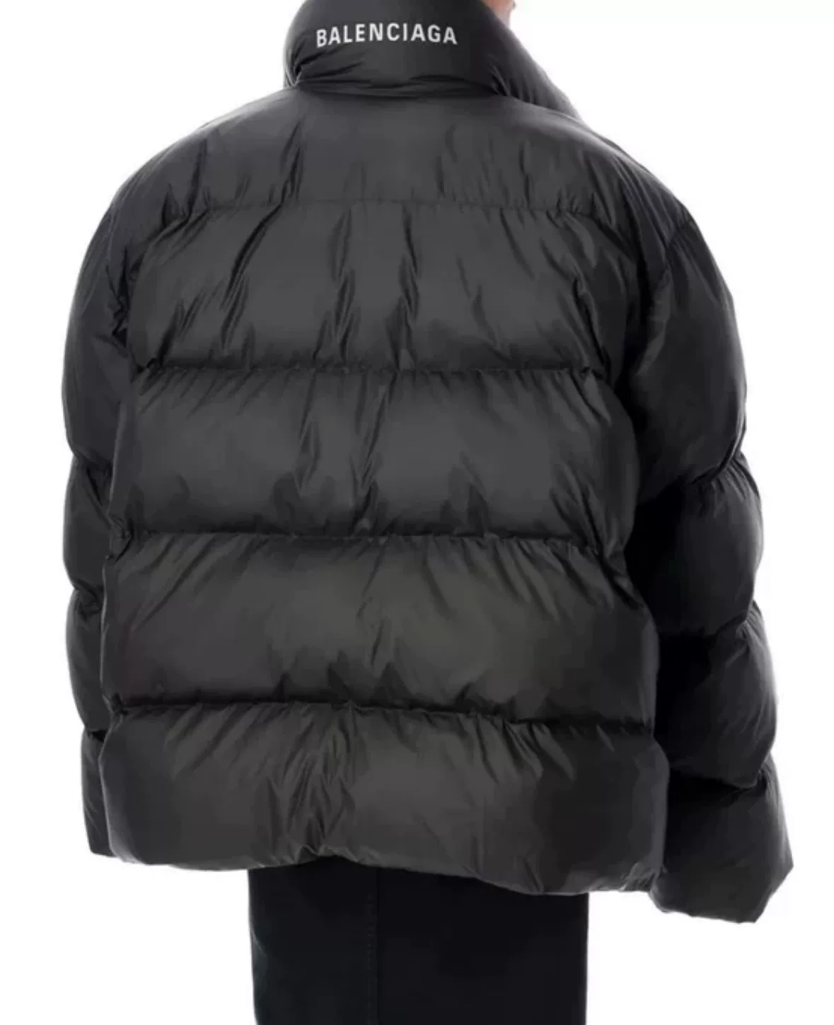 Balenciaga 23SS Black Puffer Jacket — front