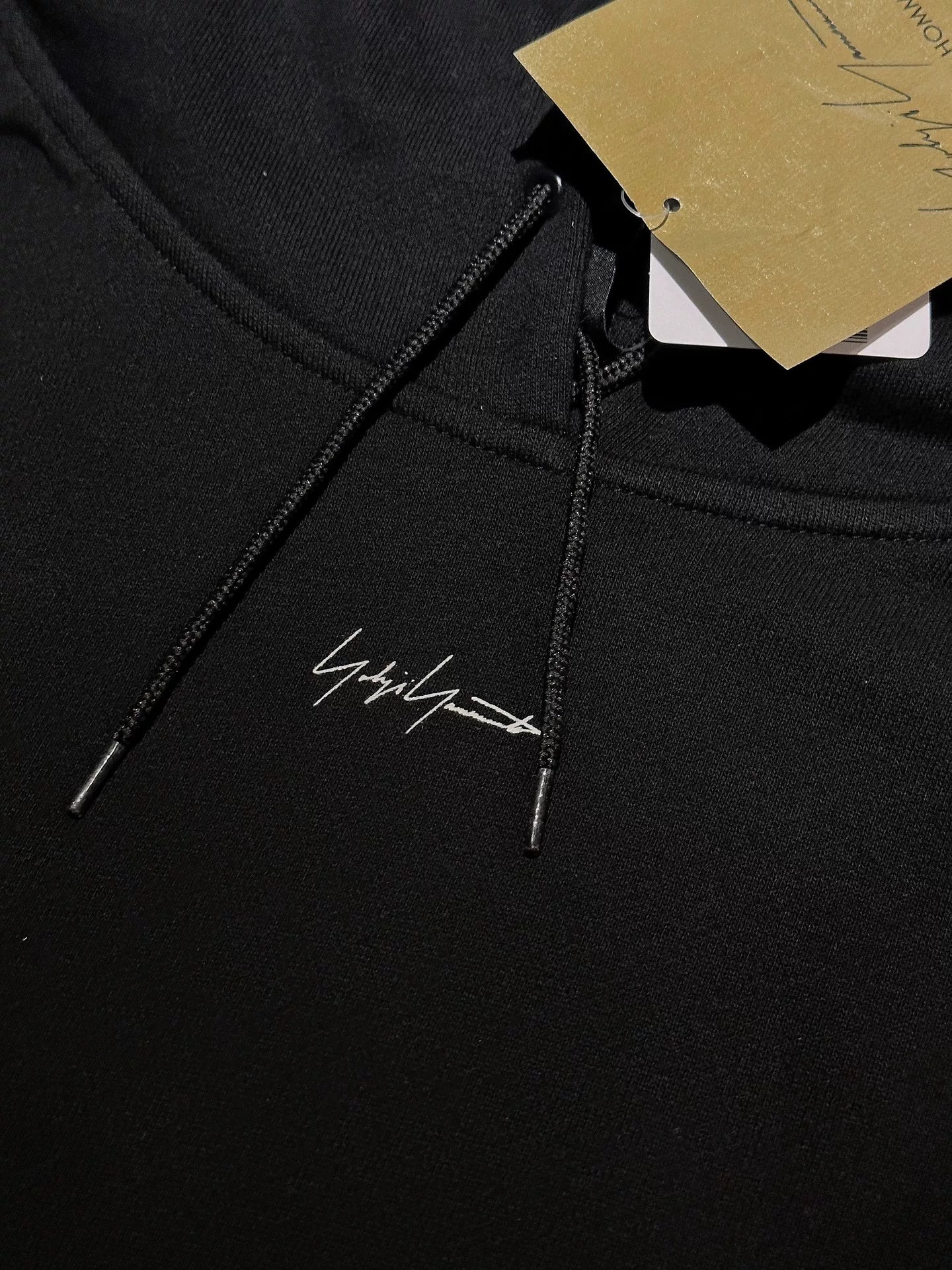 Yohji Yamamoto x New Era 21AW Hoodie — detail