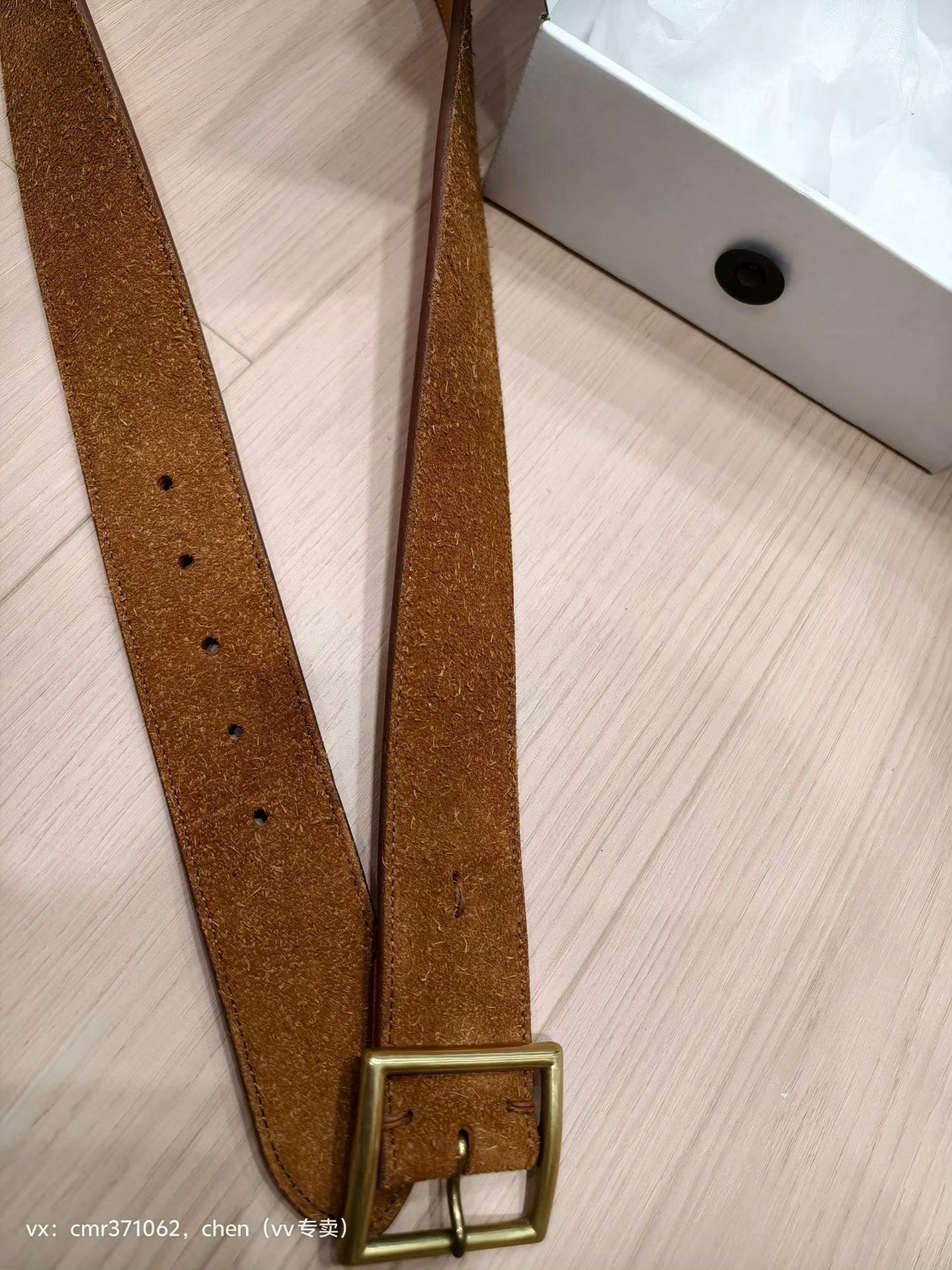 VISVIM 17AW 45MM Veggie Suede Plain Belt — back